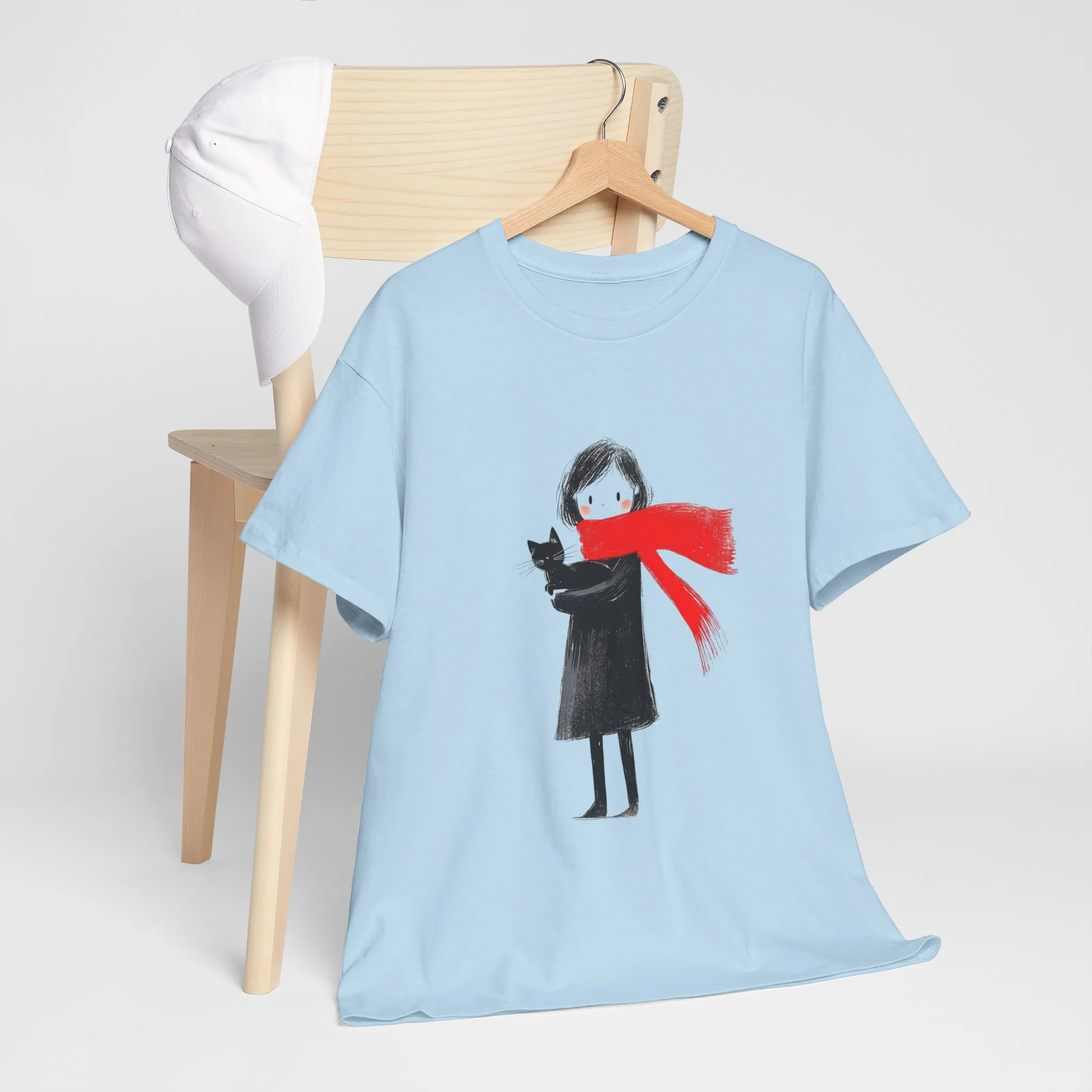 Cozy Cat Lover Tee, Unisex Cotton T-Shirt for Cat Owners, Gift for Pet Lovers, Cute Animal Apparel, Perfect for All Occasions - Image 14