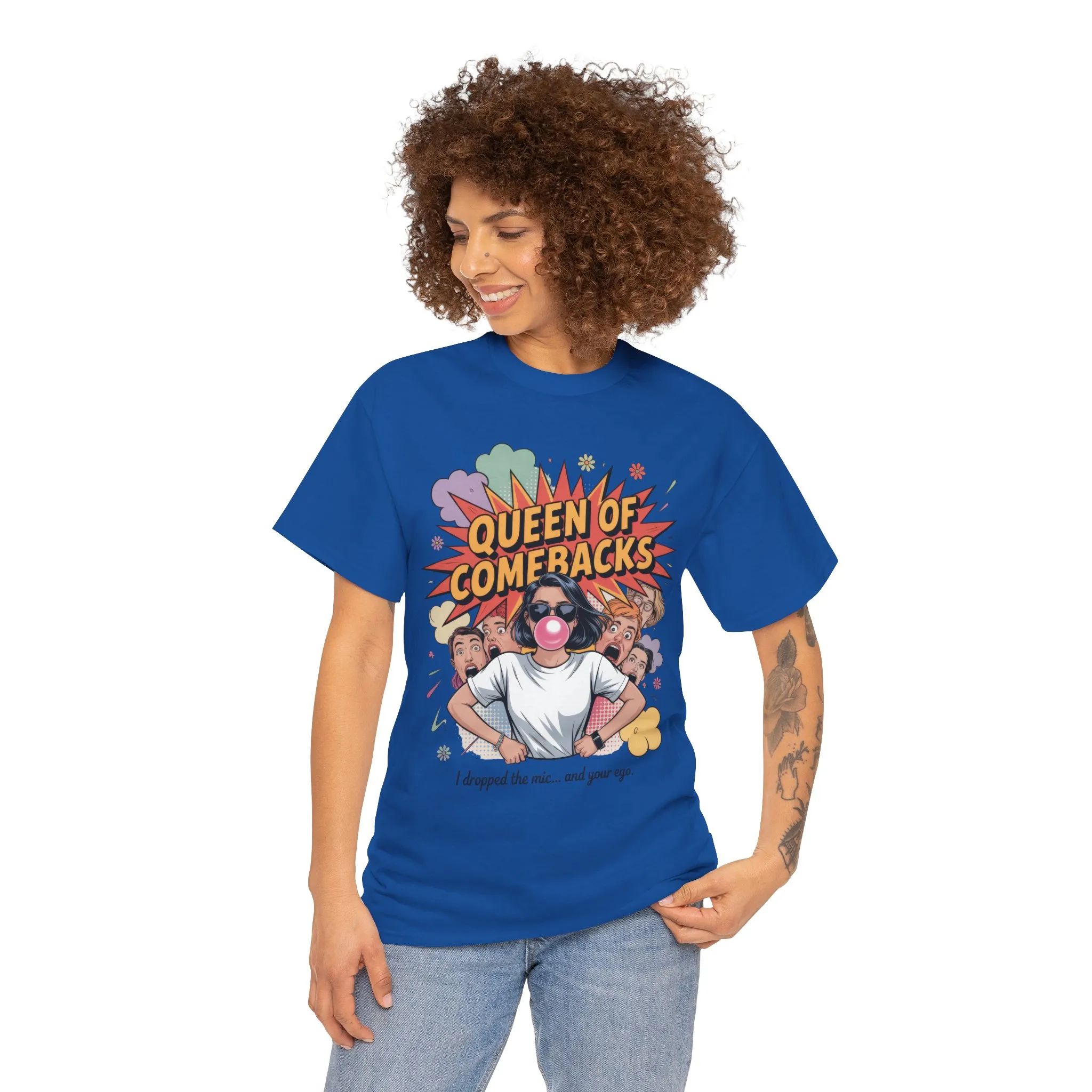 Funny Women's T-Shirt, Queen of Comebacks Tee, Funny Graphic T-Shirt, Heavy Cotton Shirt, Gift for Her, Casual Wear, Comedy Apparel - Image 14