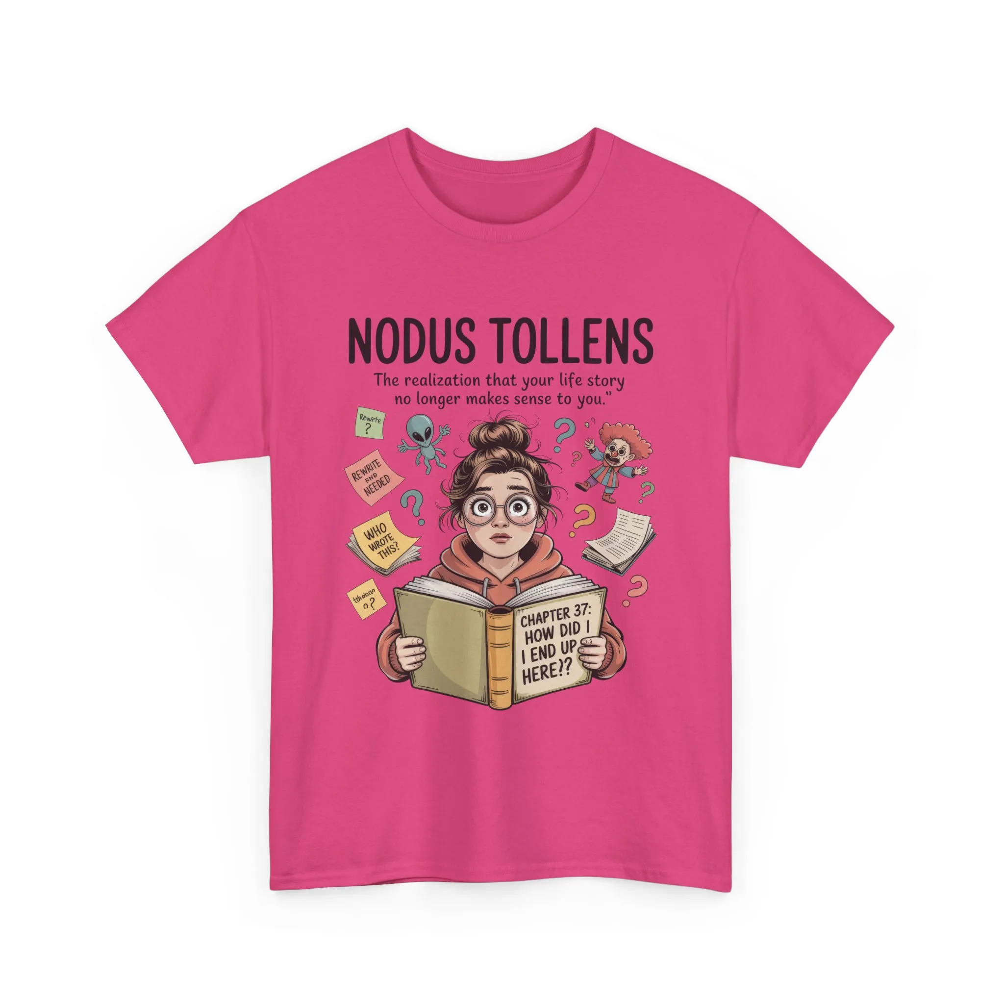 Nodus Tollens Tee, Women`s Heavy Cotton Shirt, Latin Words, Moods & Modes, Self-Awareness, Personal Development - Image 24