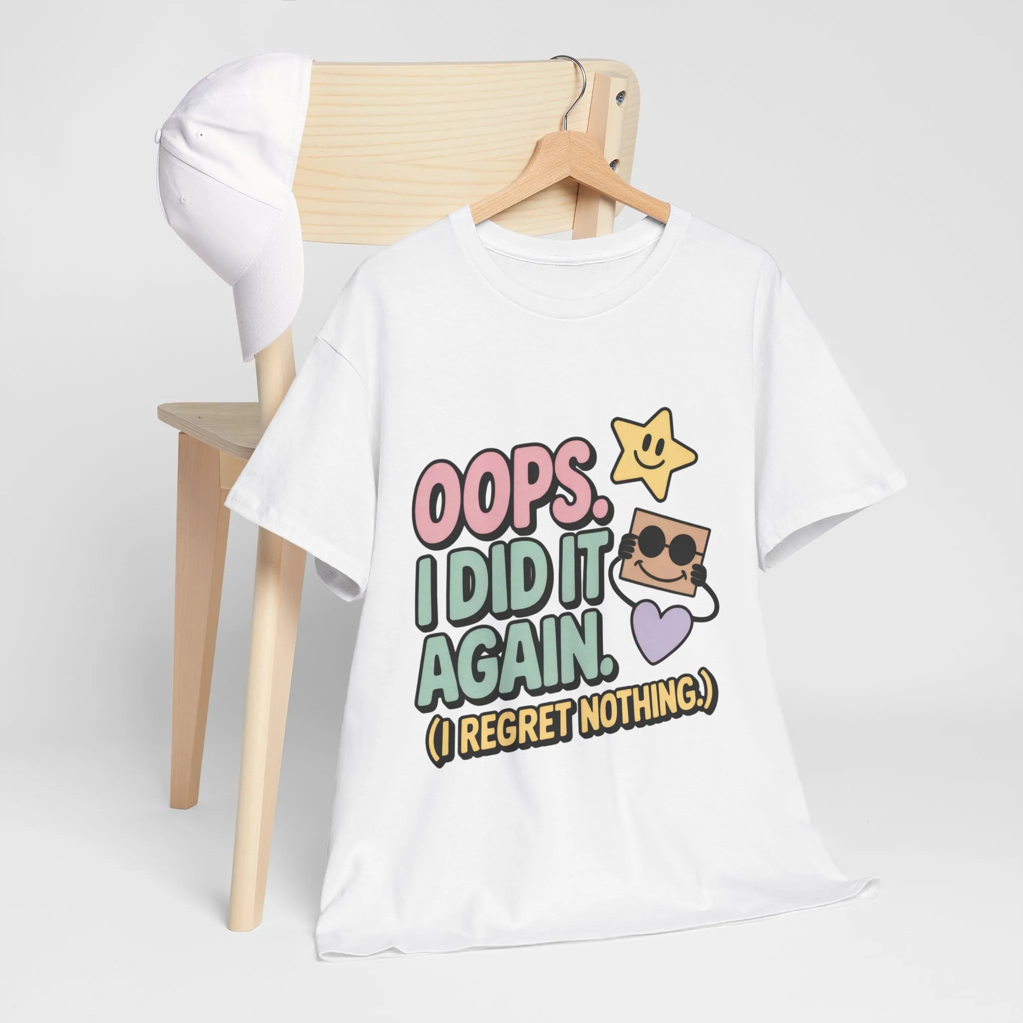 Retro Graphic Tee, Oops I Did It Again Shirt, Funny Women's T-shirt, Casual Statement Wear, Positive Message Women's T-Shirt - Image 33