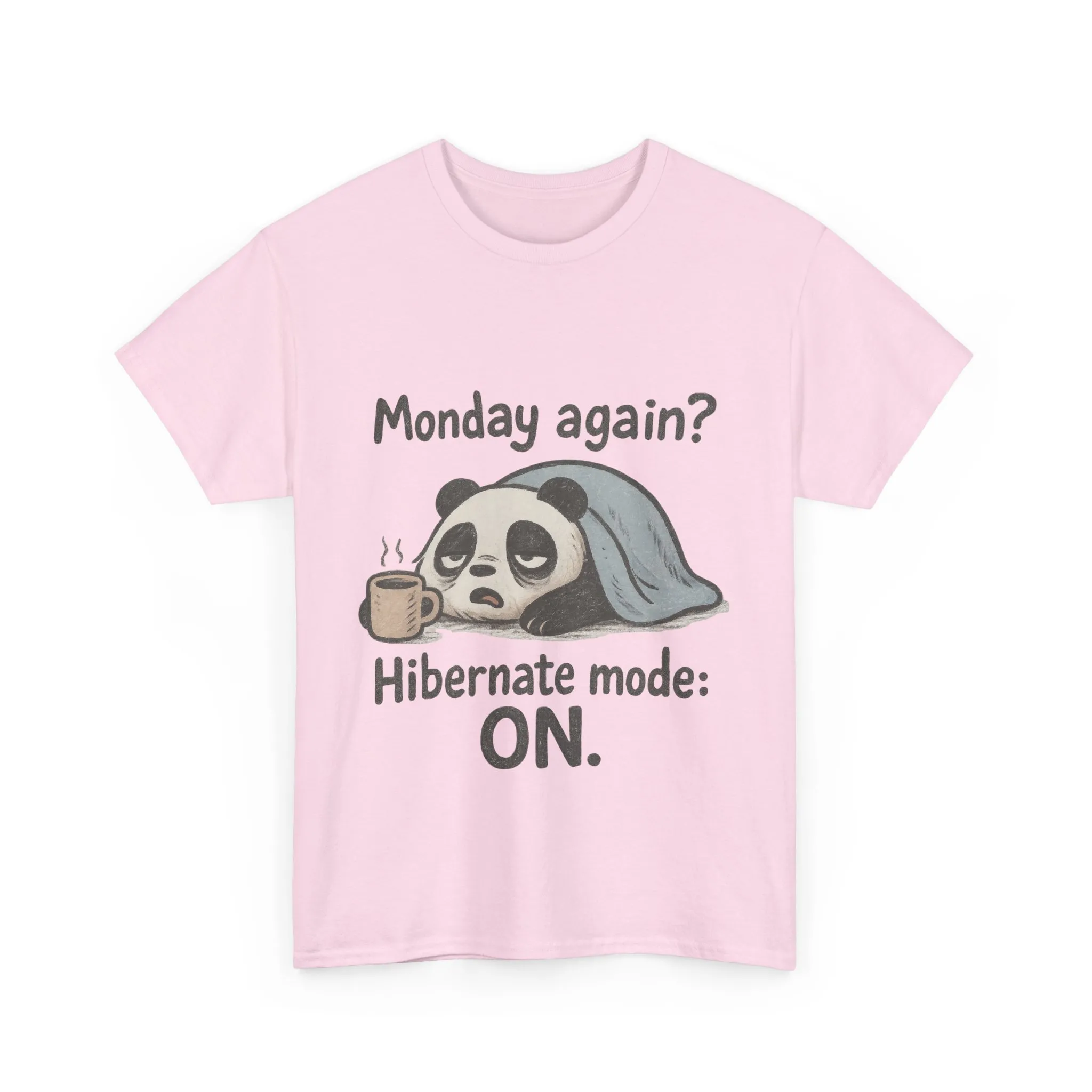 Funny Panda Hibernate Tee, Cute Animal Shirt, Unisex Cotton Tee, Gift for Lazy Days, Monday Motivation T-shirt - Image 24
