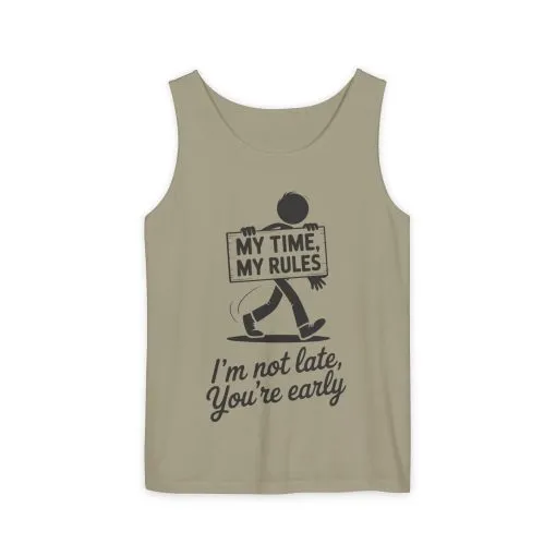 My Time, My Rules Tank Top, Fun Casual Wear for Any Occasion, Relaxed Vibe, Time Management Humor, Self love t shirt - Image 7