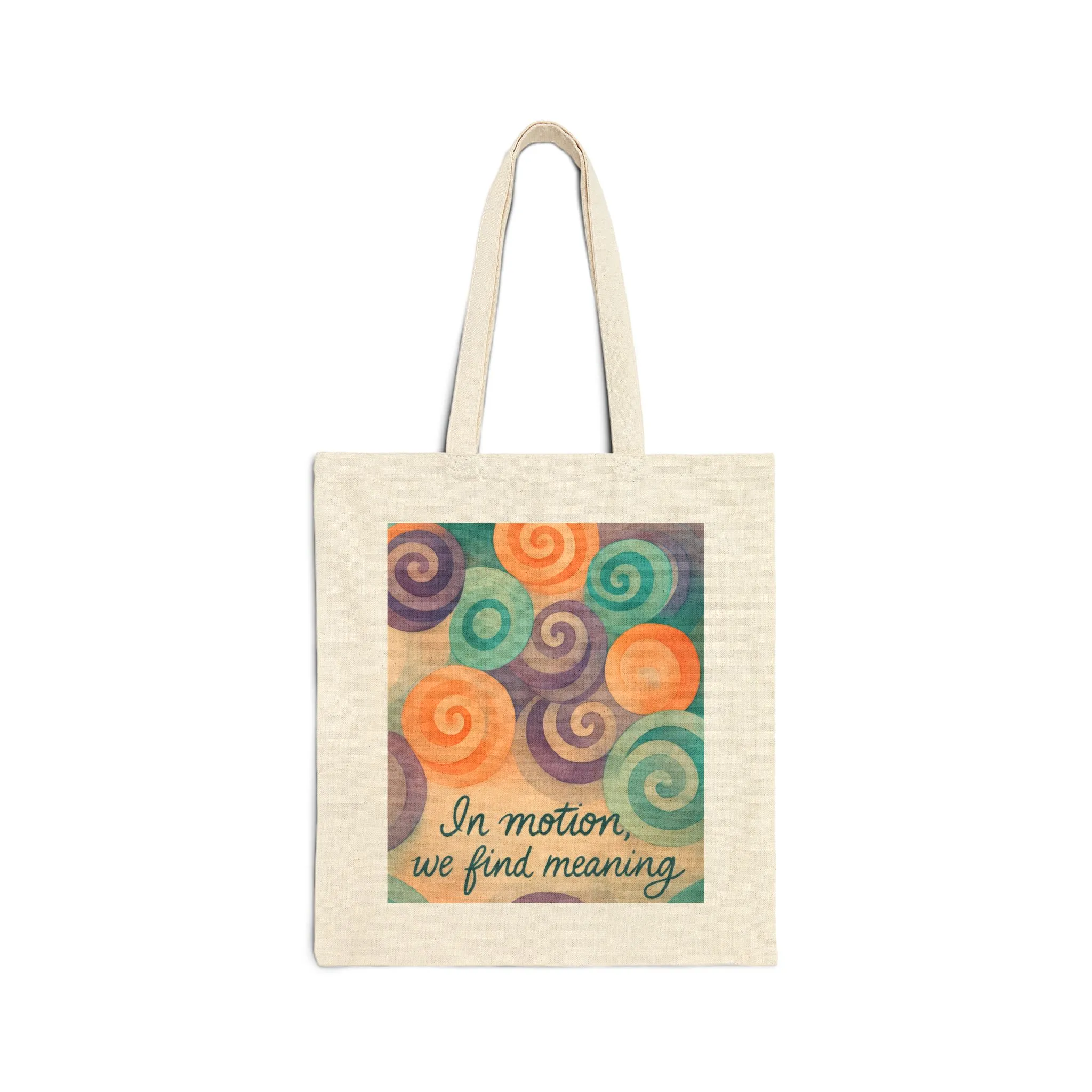 Inspirational Cotton Canvas Tote Bag, Eco-Friendly Shopping Bag, Gift for Friends, Motivational Art, Reusable Grocery Bag, Travel Companion - Image 2