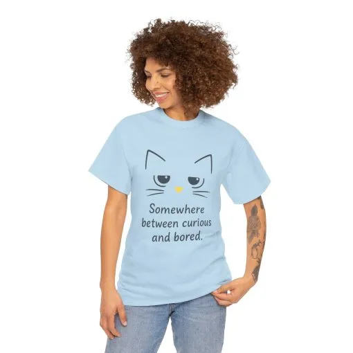 Funny Cat Quote Unisex Tee, Comfortable Casual Shirt, Gift for Cat Lovers, Everyday Wear, Unique Humor Tee, Relaxed Fit Cotton - Image 22