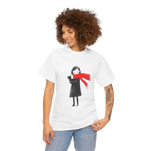 Cozy Cat Lover Tee, Unisex Cotton T-Shirt for Cat Owners, Gift for Pet Lovers, Cute Animal Apparel, Perfect for All Occasions