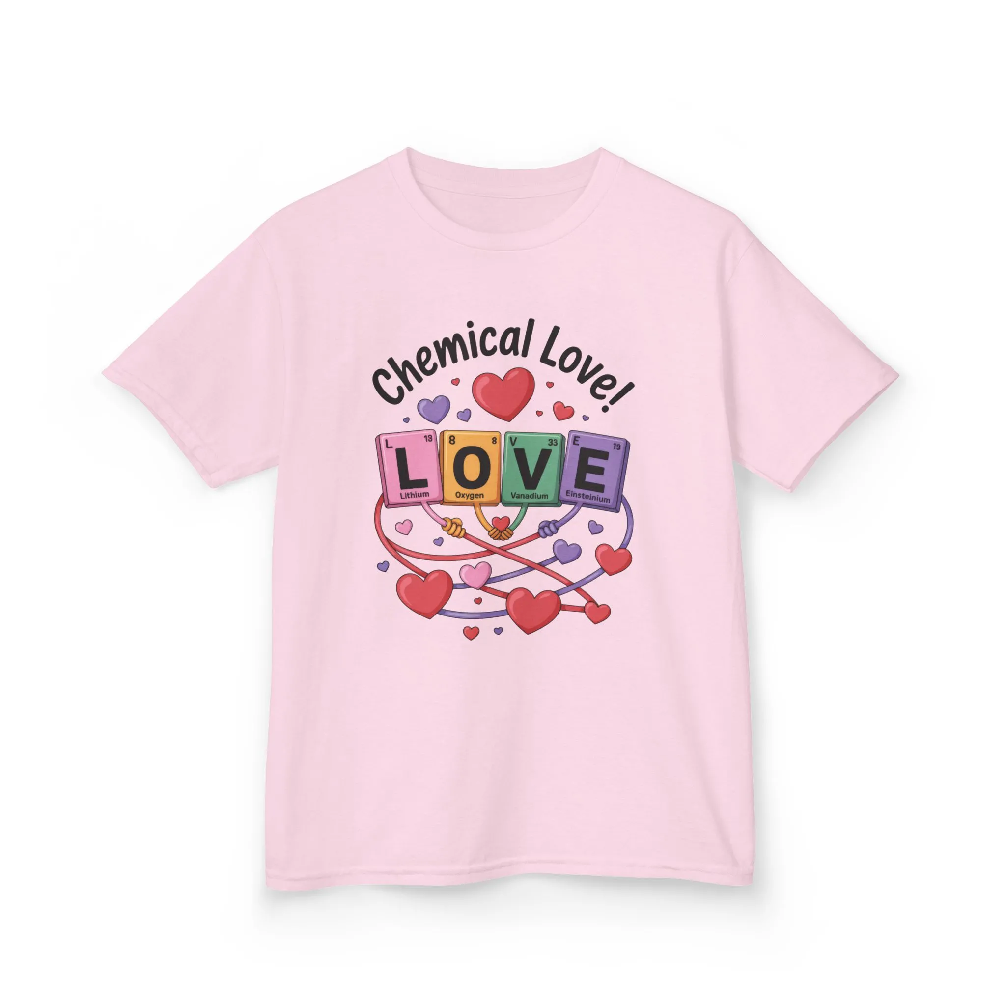 Kids Love Chemistry Girl Tee, Cute Gift for Science Lovers, Valentines Day, Fun Classroom Wear, Adorable Kids Shirt, Colorful Kids Apparel - Image 23