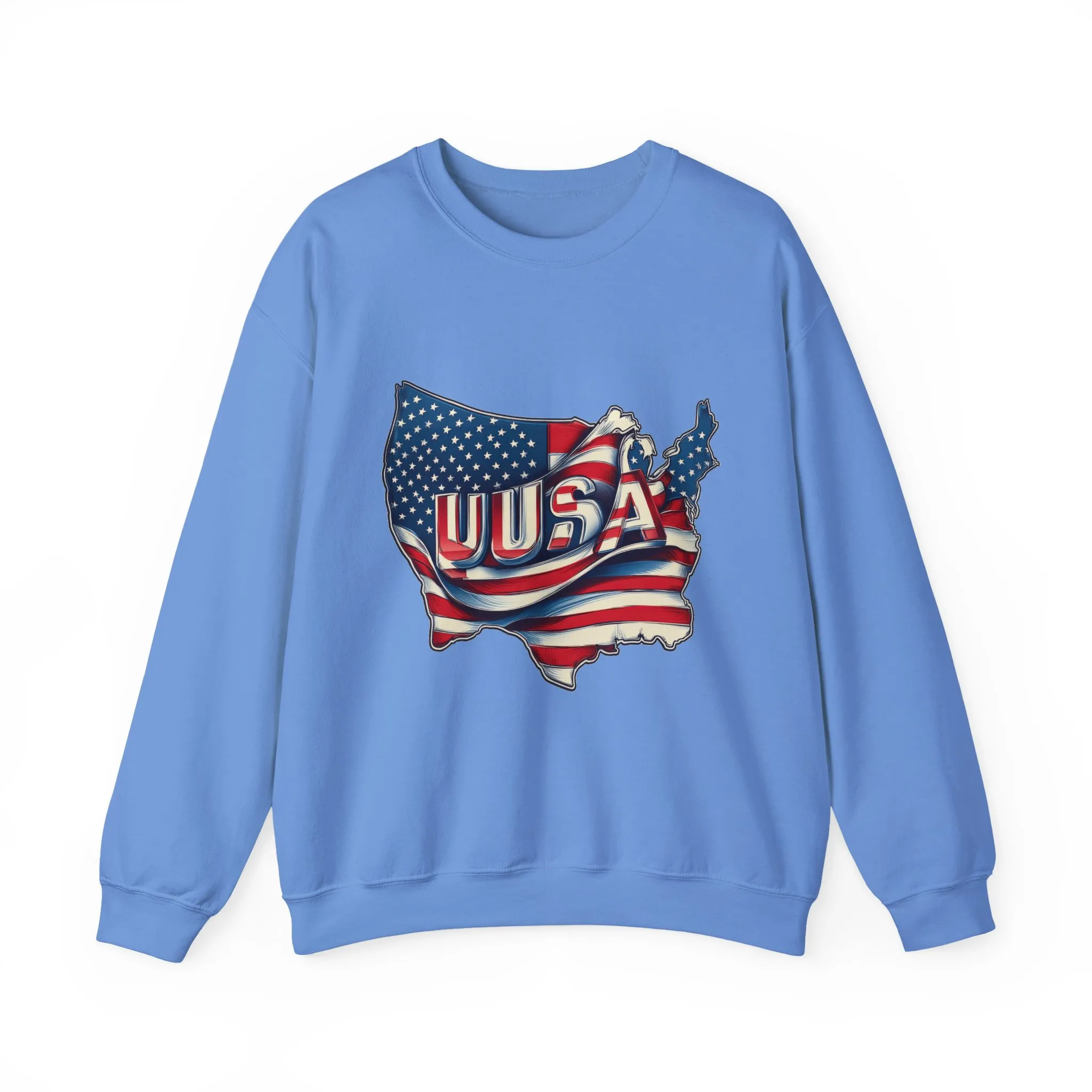 Patriotic USA Crewneck Sweatshirt, Unisex Sweatshirt, American Flag Apparel, Casual Comfort, Great for Independence Day and Holidays - Image 17
