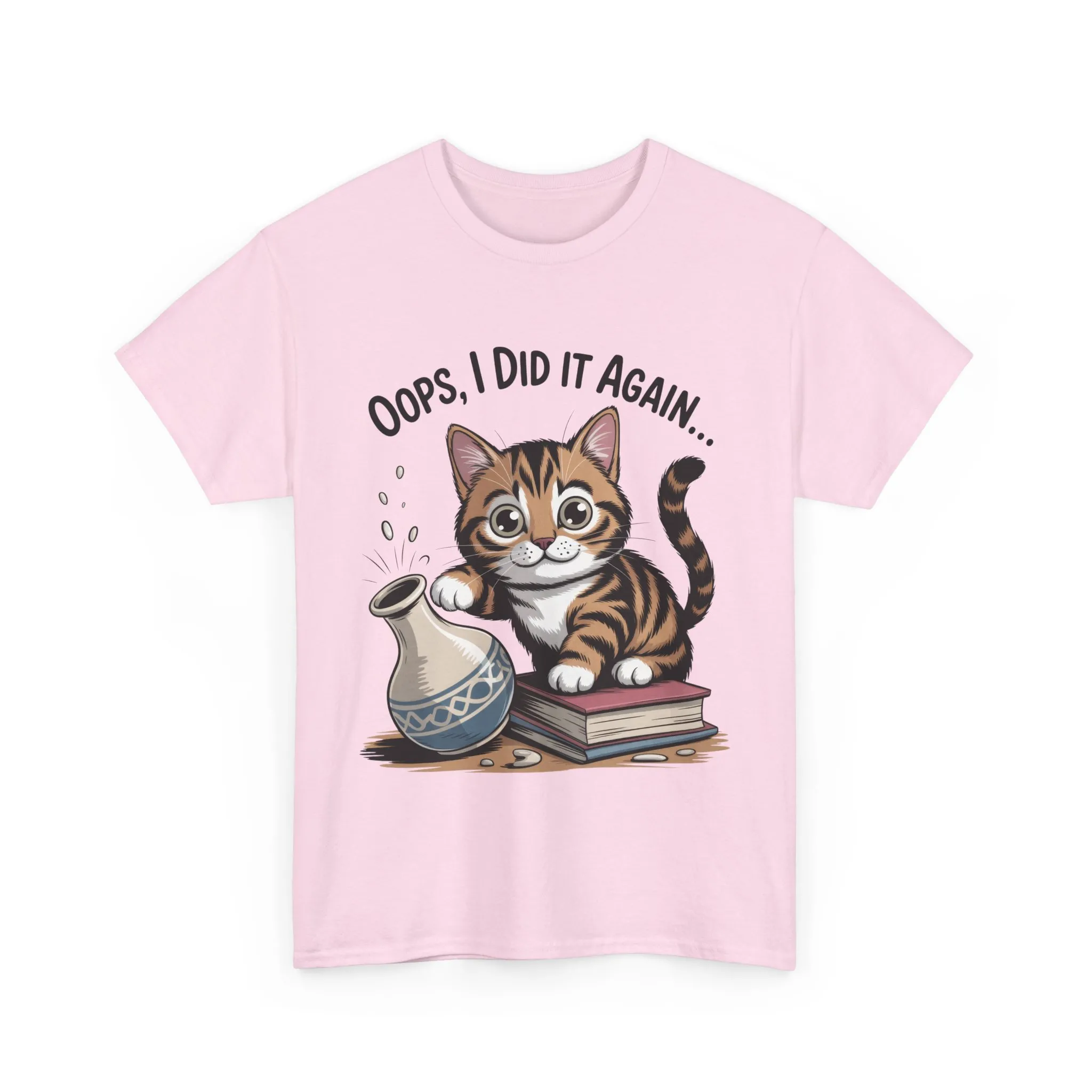 Playful Cat Women's Tee, Funny Oops I Did It Again Design, Cat Lover Gift, Casual Wear, Birthday Gift, Pet Lover Tee, Women's Gift - Image 24