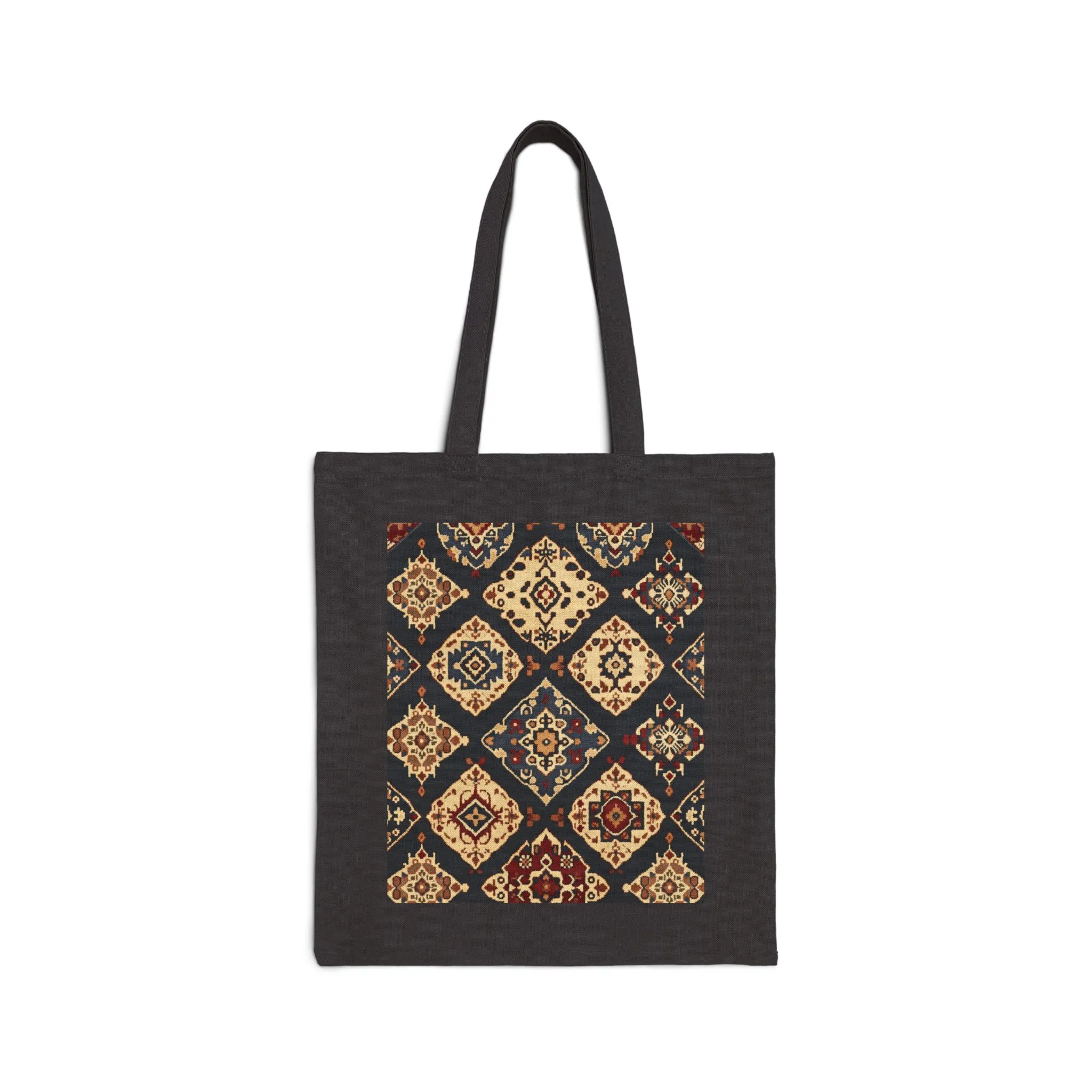 Bohemian Pattern Cotton Canvas Tote Bag, Eco-Friendly Shopping Bag, Art Tote, Beach Bag, Gift for Her, Market Tote - Image 7