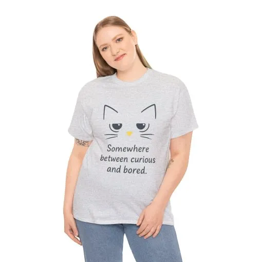 Funny Cat Quote Unisex Tee, Comfortable Casual Shirt, Gift for Cat Lovers, Everyday Wear, Unique Humor Tee, Relaxed Fit Cotton - Image 8