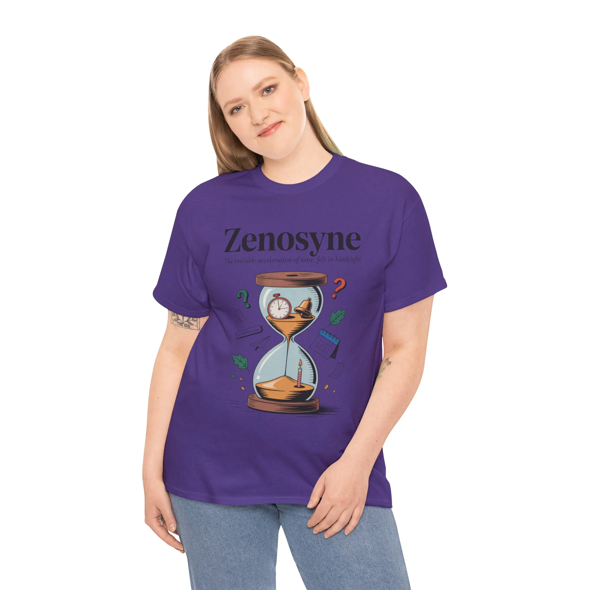 Zenosyne Unisex Heavy Cotton Tee, Aesthetic Word Tee, existential tee, Emotional Word Tee, Moody Graphic Tee, Philosophical Tee - Image 23