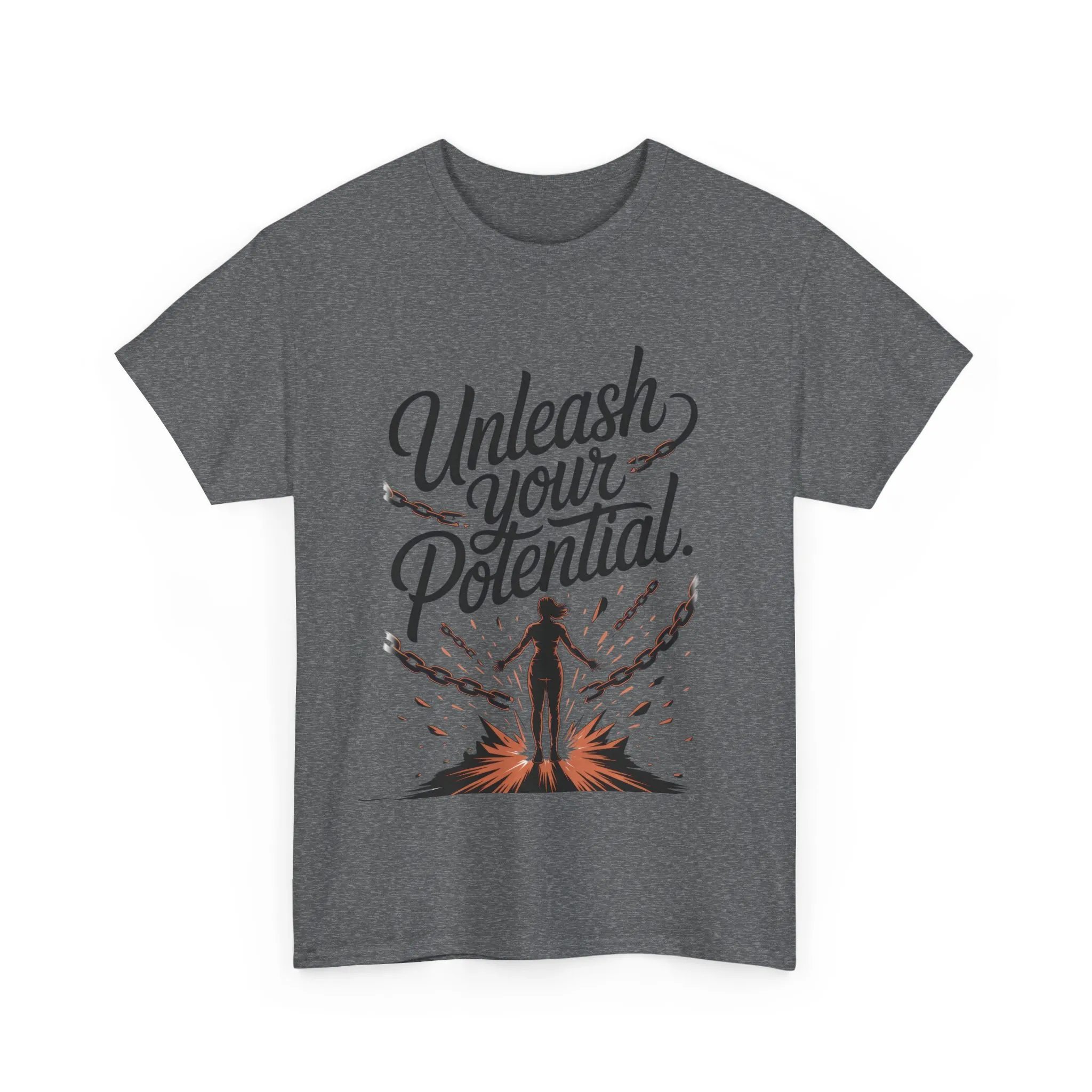 Unleash Your Potential Women's Tee, Motivational T-Shirt, Inspirational Cotton Tee, Gift for Gym Lovers, Positive Energy Top - Image 15