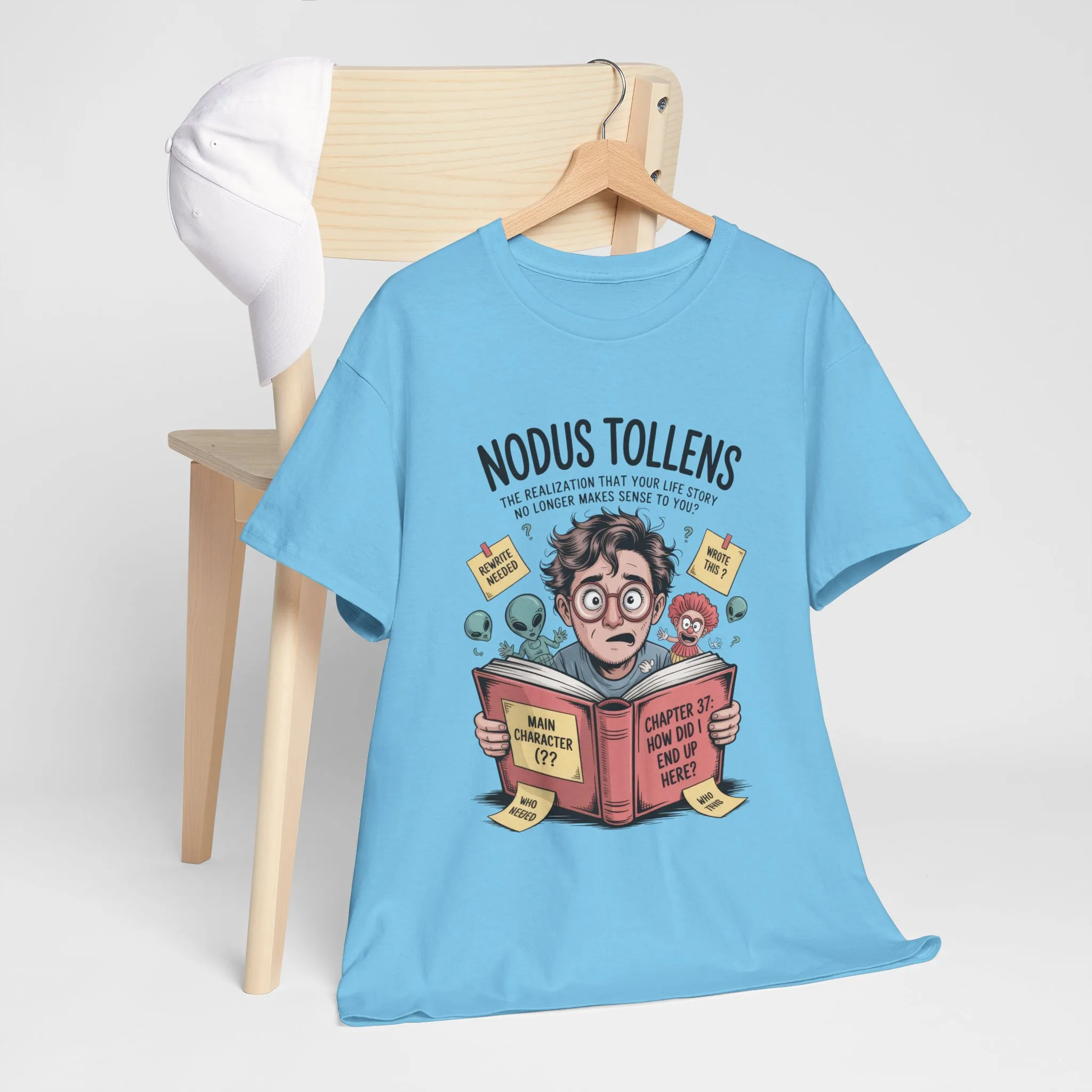 Nodus Tollens Men's T-Shirt, Men's Heavy Cotton Shirt, Latin Words, Moods & Modes, Self-Awareness, Quirky Humor Shirt - Image 33