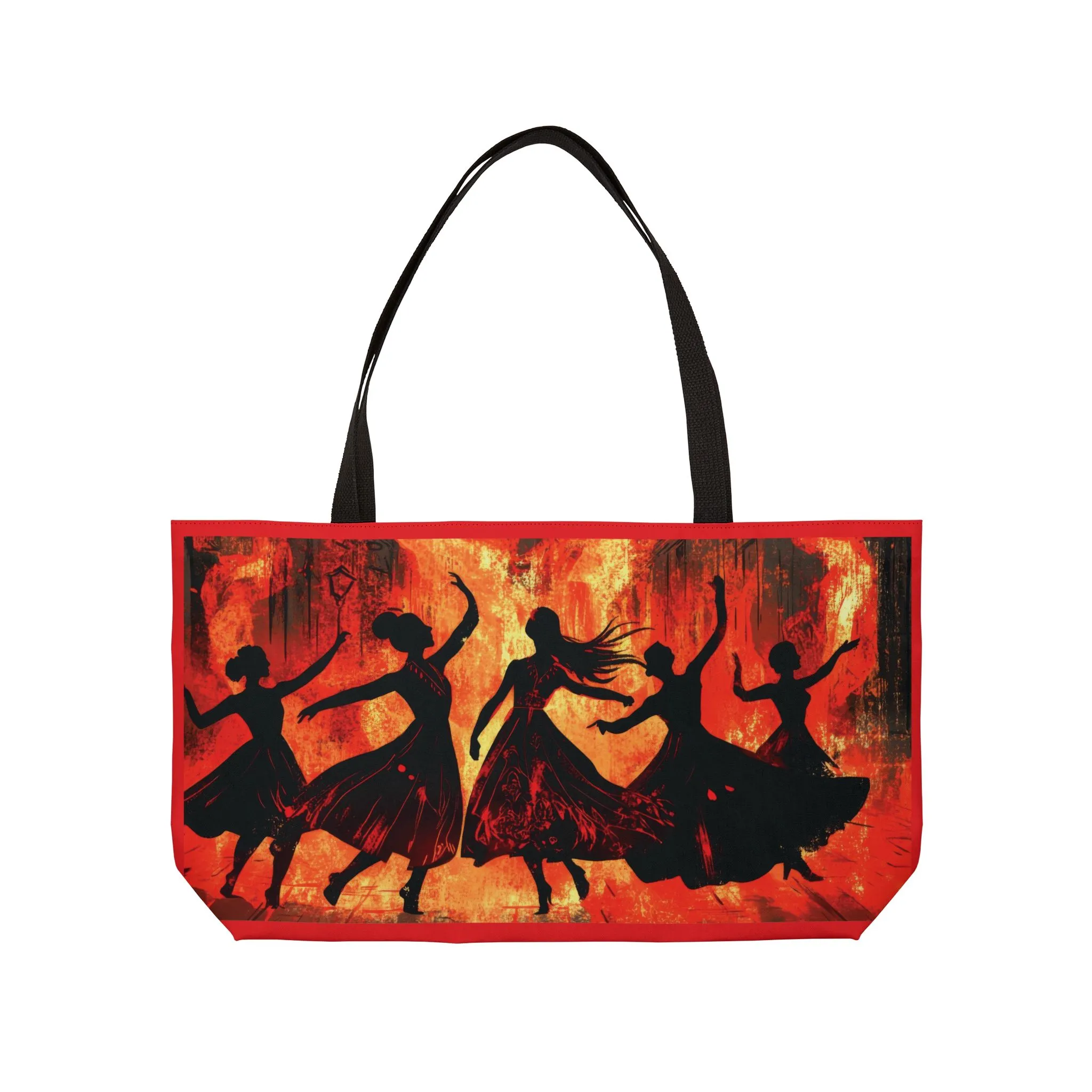 Vibrant Dance Weekender Tote Bag | Stylish Beach Bag, Travel Tote, Summer Fashion, Gift for Dancers, Gym Bag - Image 6