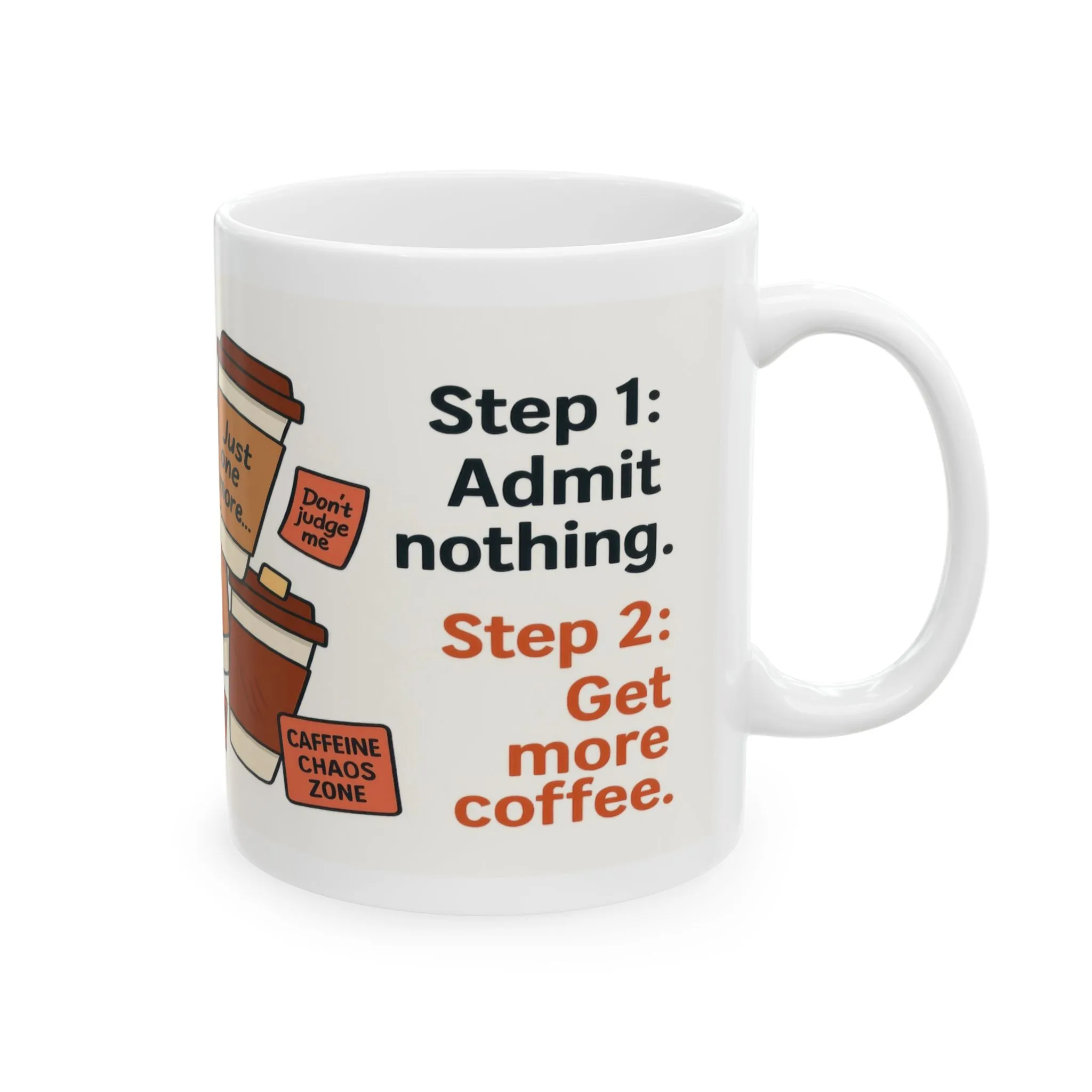 Funny Coffee Addiction Mug, Funny Coffee Lover Gift, Office Mug, Caffeine Addict Gift, Caffeine Chaos Humor Cup, Gift for Coffee Lovers - Image 5