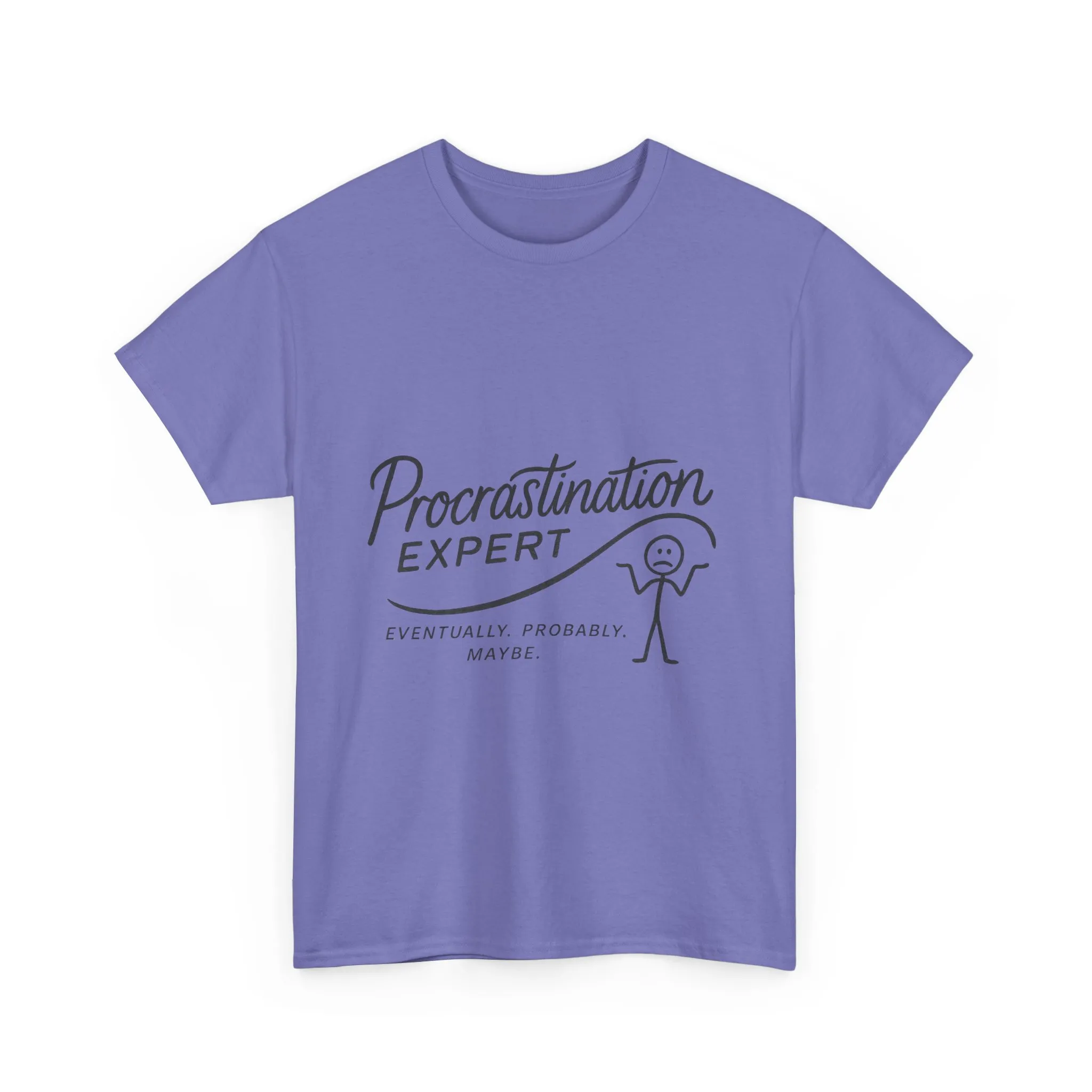 Procrastination Expert Women's Heavy Cotton Tee, Funny T-Shirt, Gift for Students, Casual Wear, Comfy Everyday Tee, Humor Shirt - Image 27
