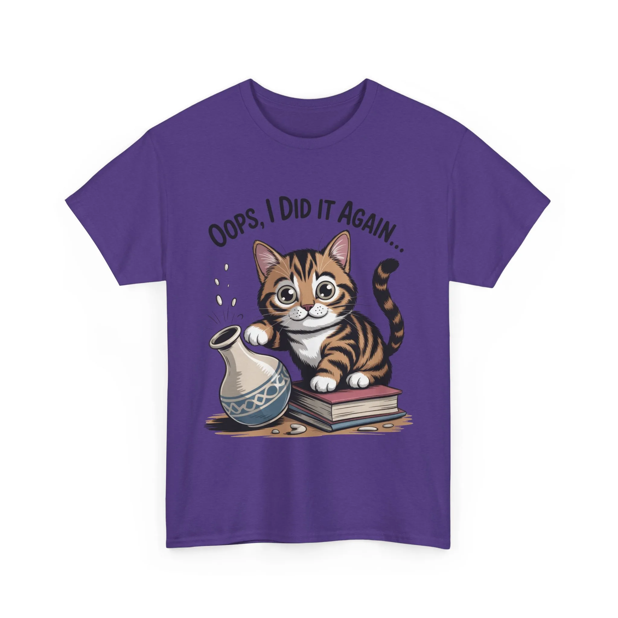 Playful Cat Women's Tee, Funny Oops I Did It Again Design, Cat Lover Gift, Casual Wear, Birthday Gift, Pet Lover Tee, Women's Gift - Image 33
