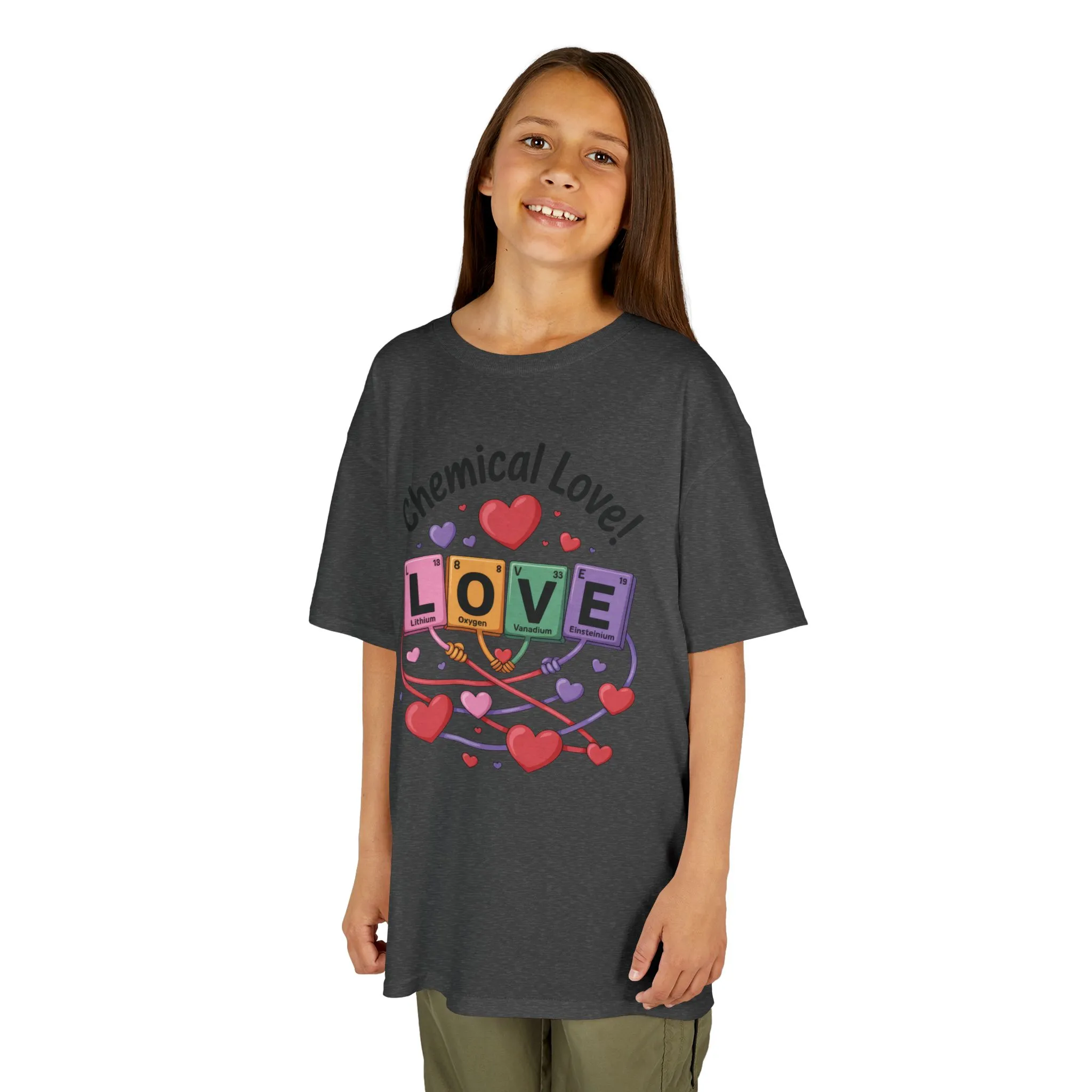 Kids Love Chemistry Girl Tee, Cute Gift for Science Lovers, Valentines Day, Fun Classroom Wear, Adorable Kids Shirt, Colorful Kids Apparel - Image 12