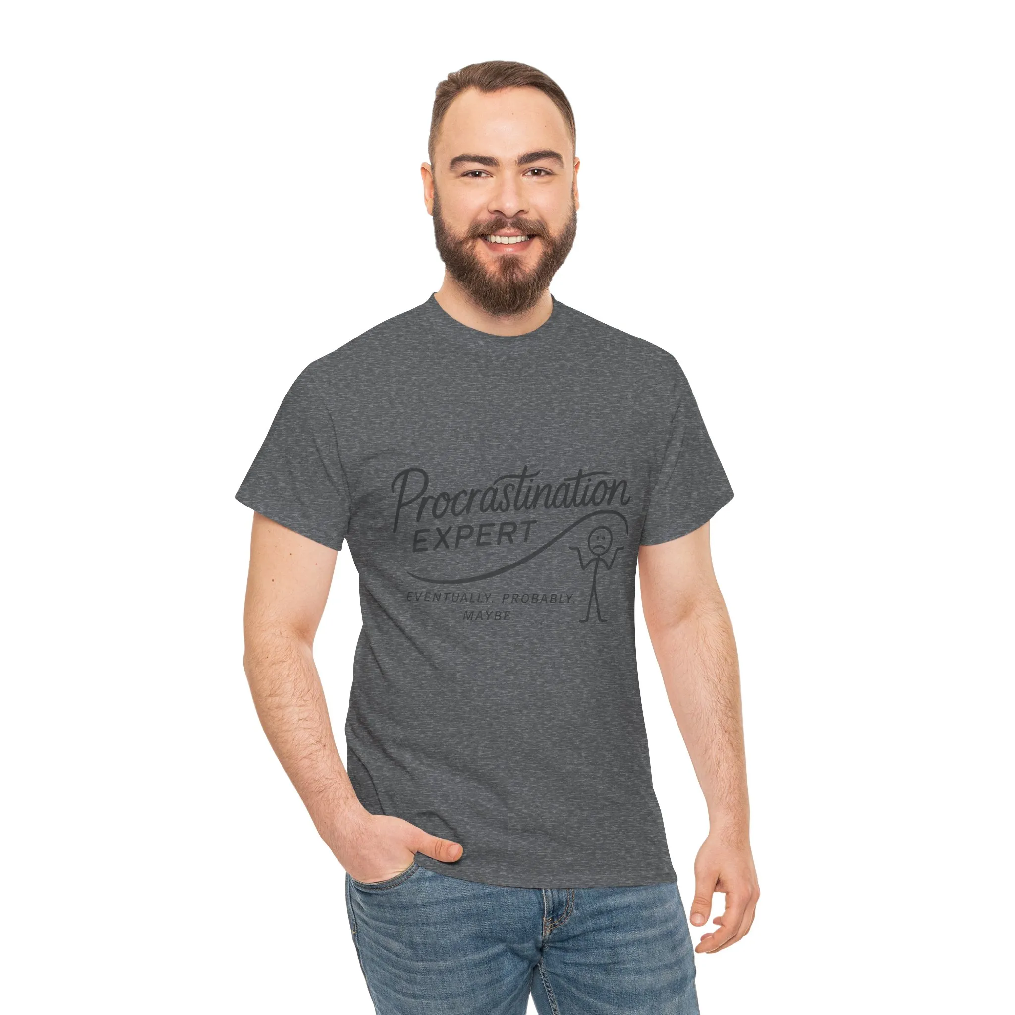 Procrastination Expert Men's Tee, Funny Shirt for Slackers, Gift for Students, Men's Comfortable Casual Wear, Laughs for Every Occasion - Image 14