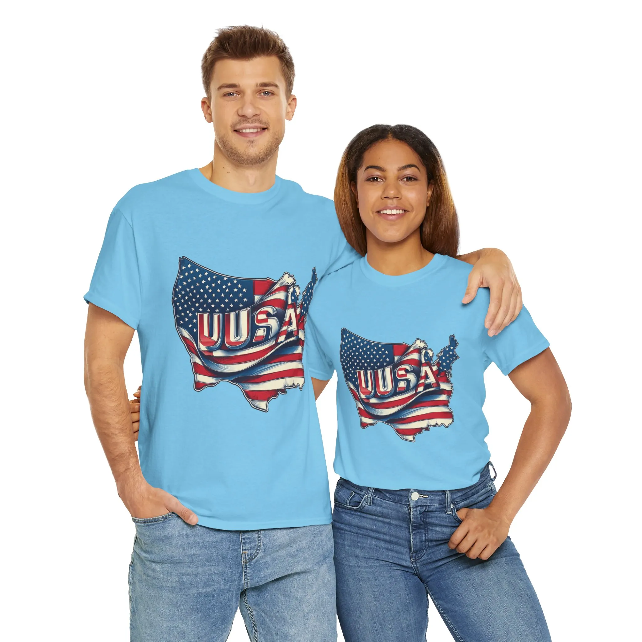 Patriotic Unisex Tee, USA Flag Design, Perfect for Independence Day, 4th of July, Gifts, Casual Wear, Festival - Image 14