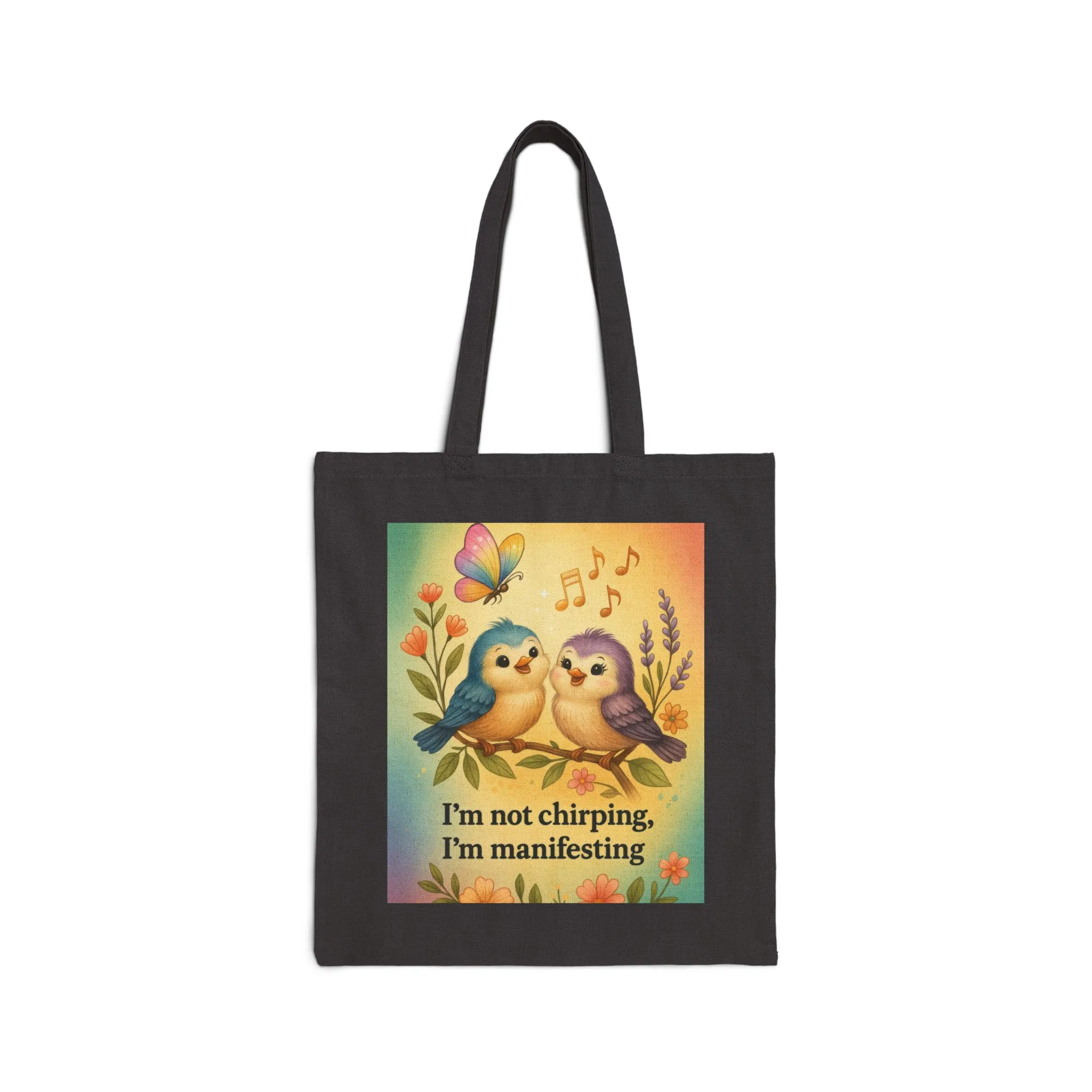 Manifesting Love Tote Bag, Cute Bird Design for Shopping, Eco-Friendly Gift, Spring/Summer Vibes, Perfect for Manifestation, Bird Lover's - Image 7