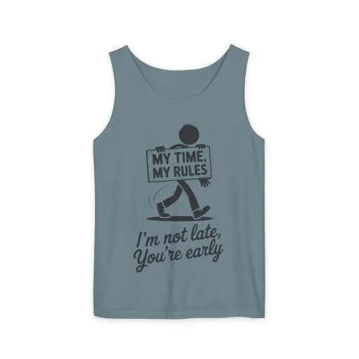 My Time, My Rules Tank Top, Fun Casual Wear for Any Occasion, Relaxed Vibe, Time Management Humor, Self love t shirt - Image 19