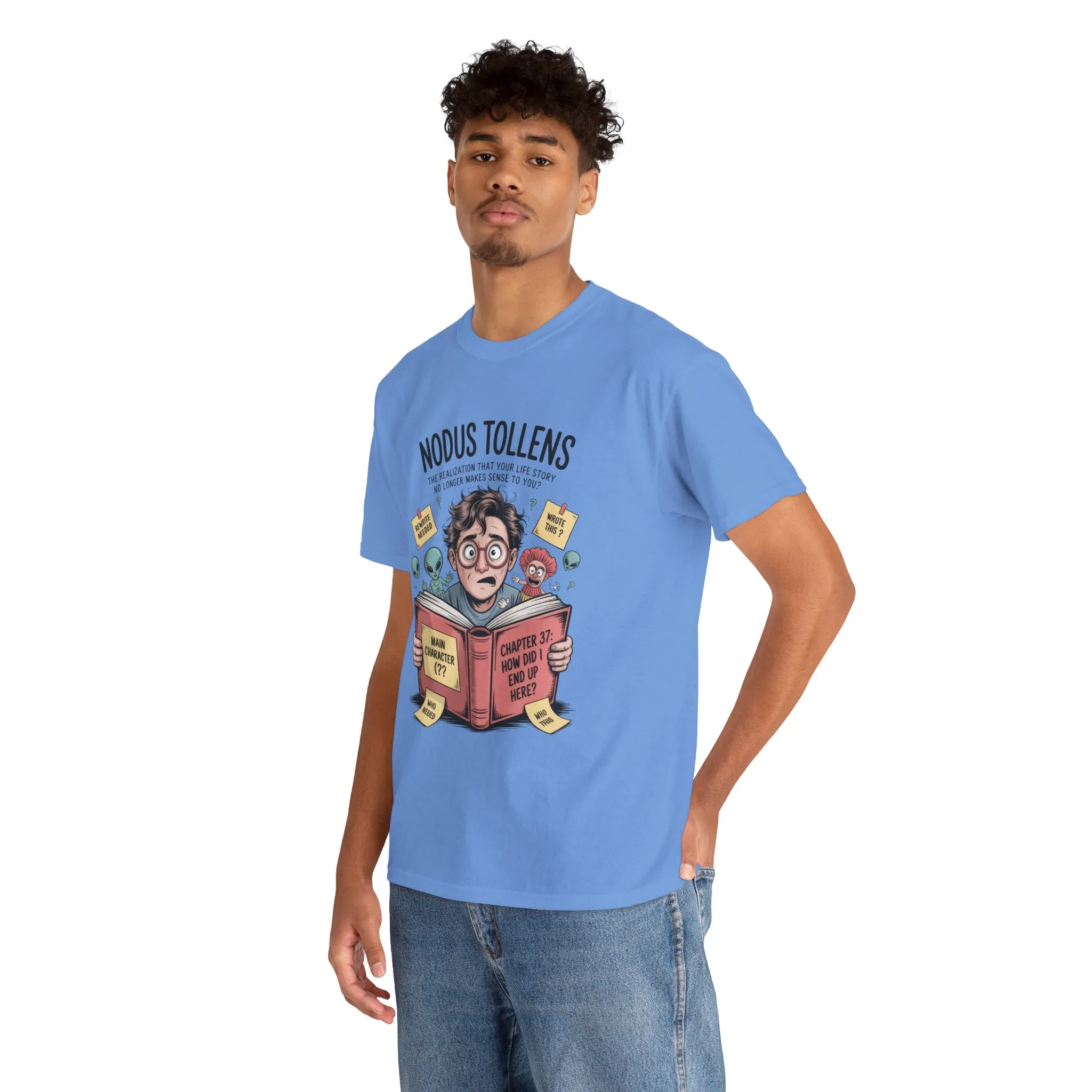 Nodus Tollens Men's T-Shirt, Men's Heavy Cotton Shirt, Latin Words, Moods & Modes, Self-Awareness, Quirky Humor Shirt - Image 14