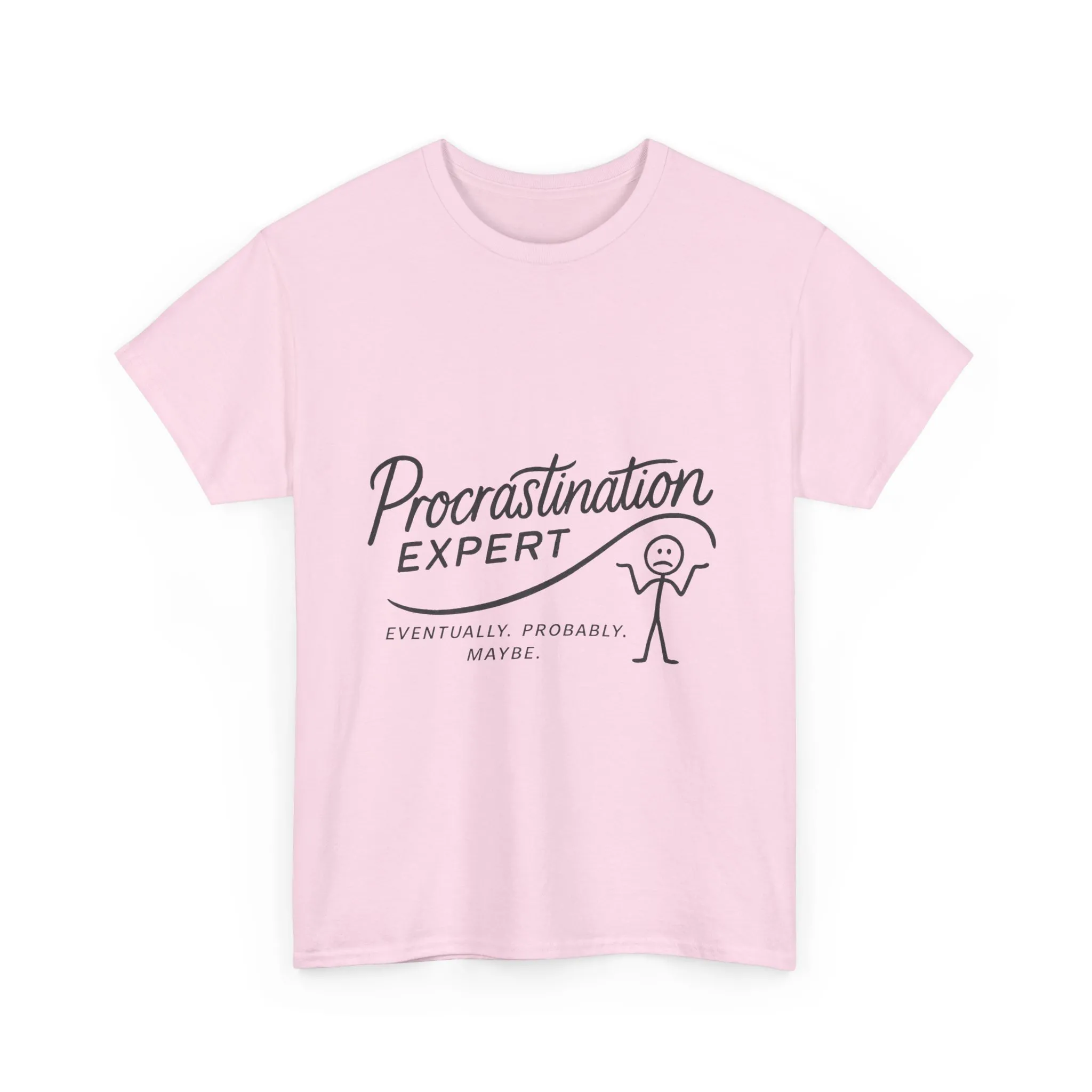 Procrastination Expert Women's Heavy Cotton Tee, Funny T-Shirt, Gift for Students, Casual Wear, Comfy Everyday Tee, Humor Shirt - Image 30