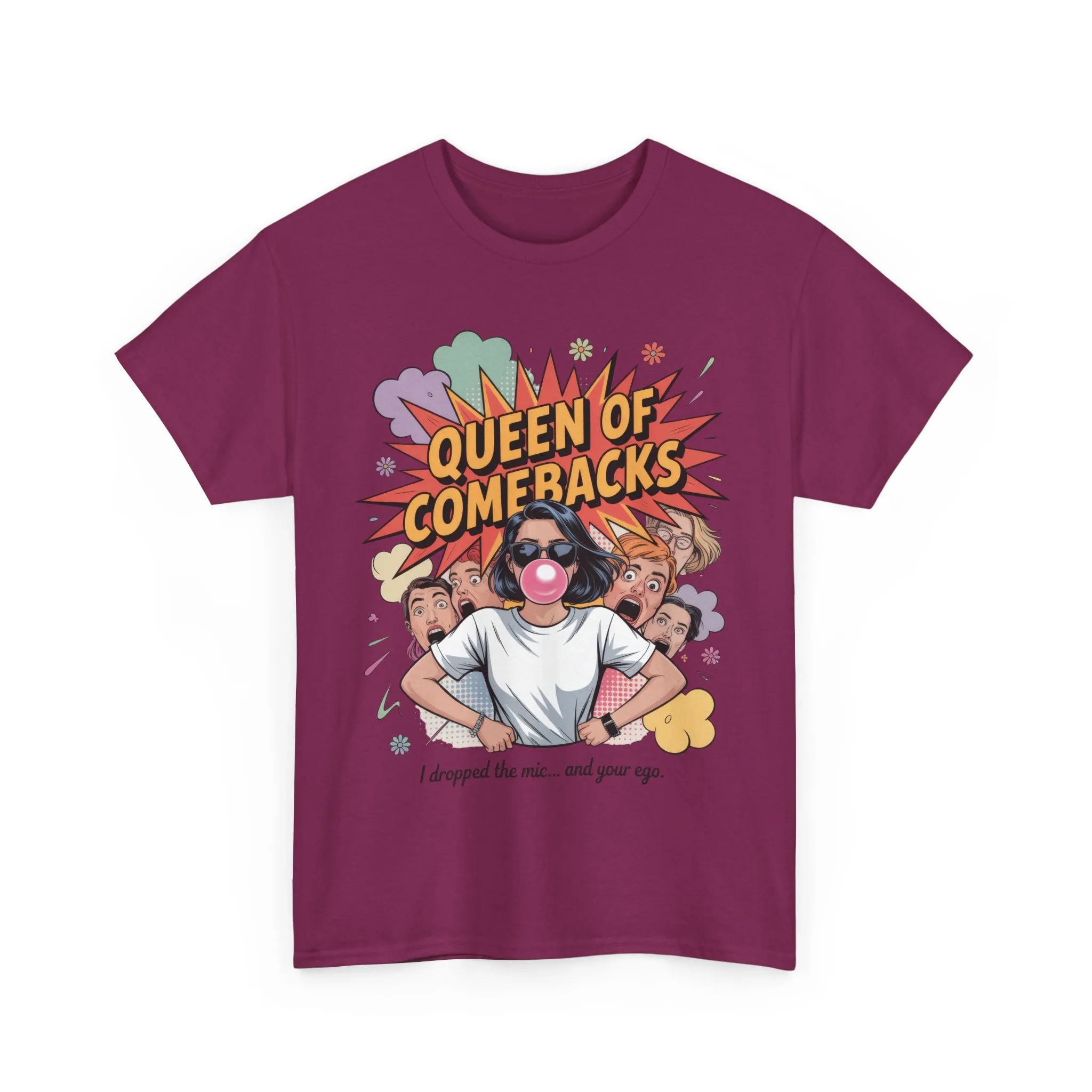 Funny Women's T-Shirt, Queen of Comebacks Tee, Funny Graphic T-Shirt, Heavy Cotton Shirt, Gift for Her, Casual Wear, Comedy Apparel - Image 30