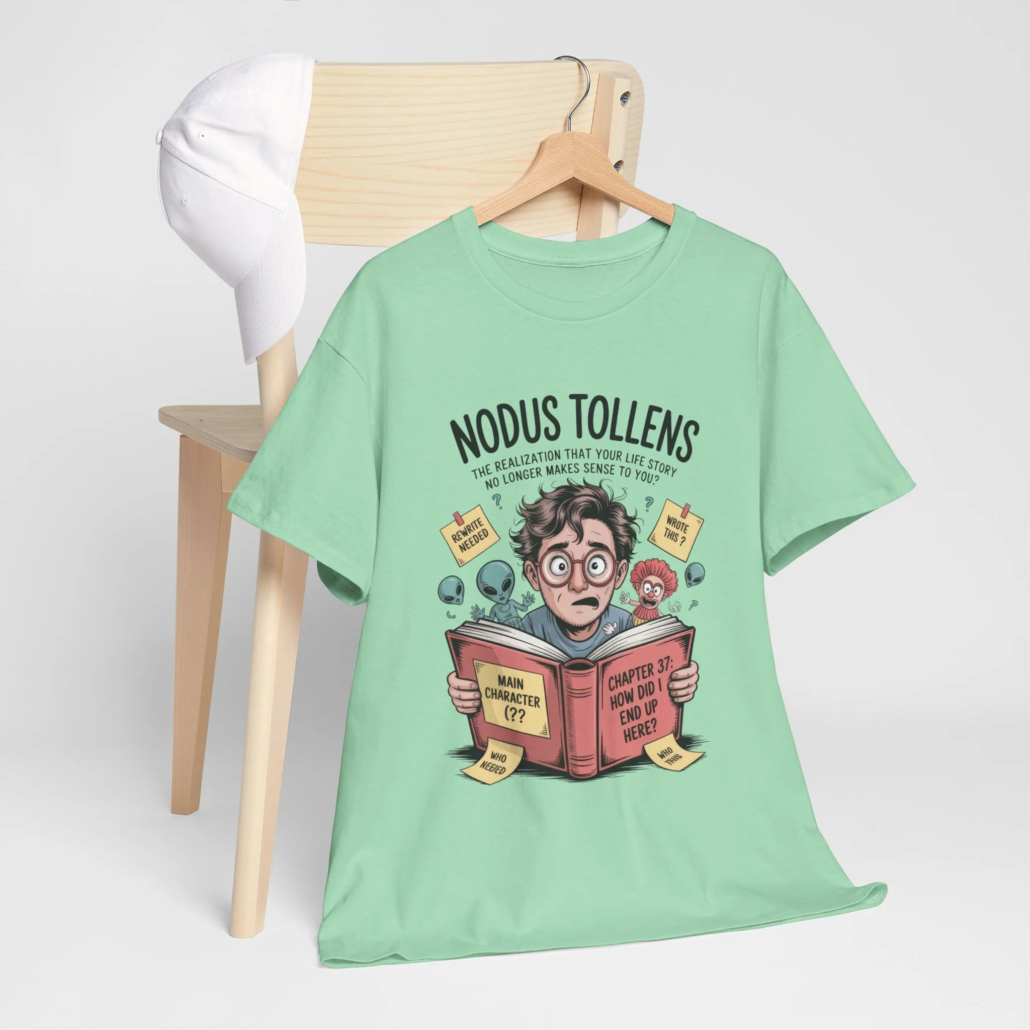Nodus Tollens Men's T-Shirt, Men's Heavy Cotton Shirt, Latin Words, Moods & Modes, Self-Awareness, Quirky Humor Shirt - Image 30