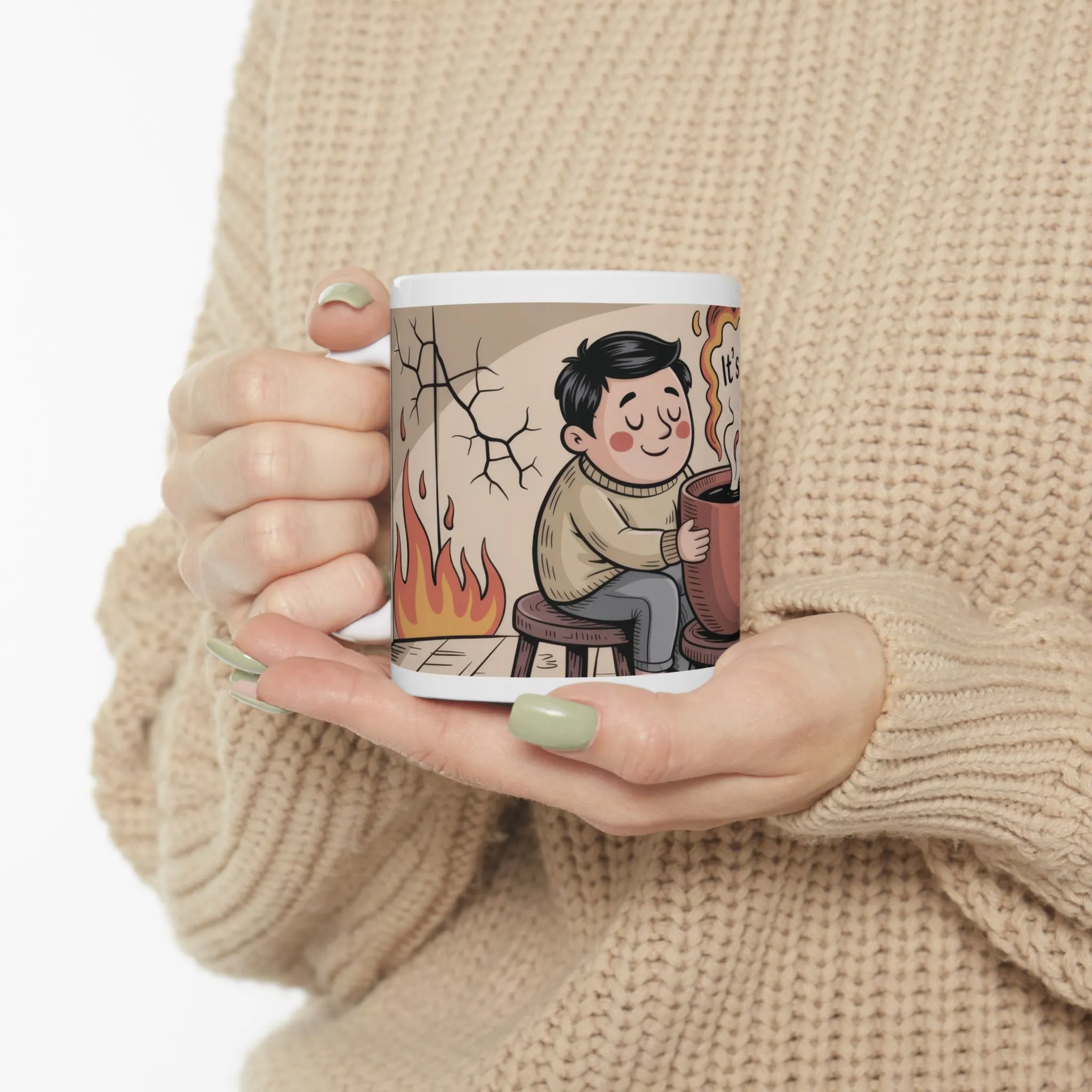 Funny Sarcastic Coffee Mug, Its a Beautiful Day Somewhere, Dark Humor Cup, Chaos Comfort Mug, Ironic Gift for Overthinkers, Optimism Cup - Image 8