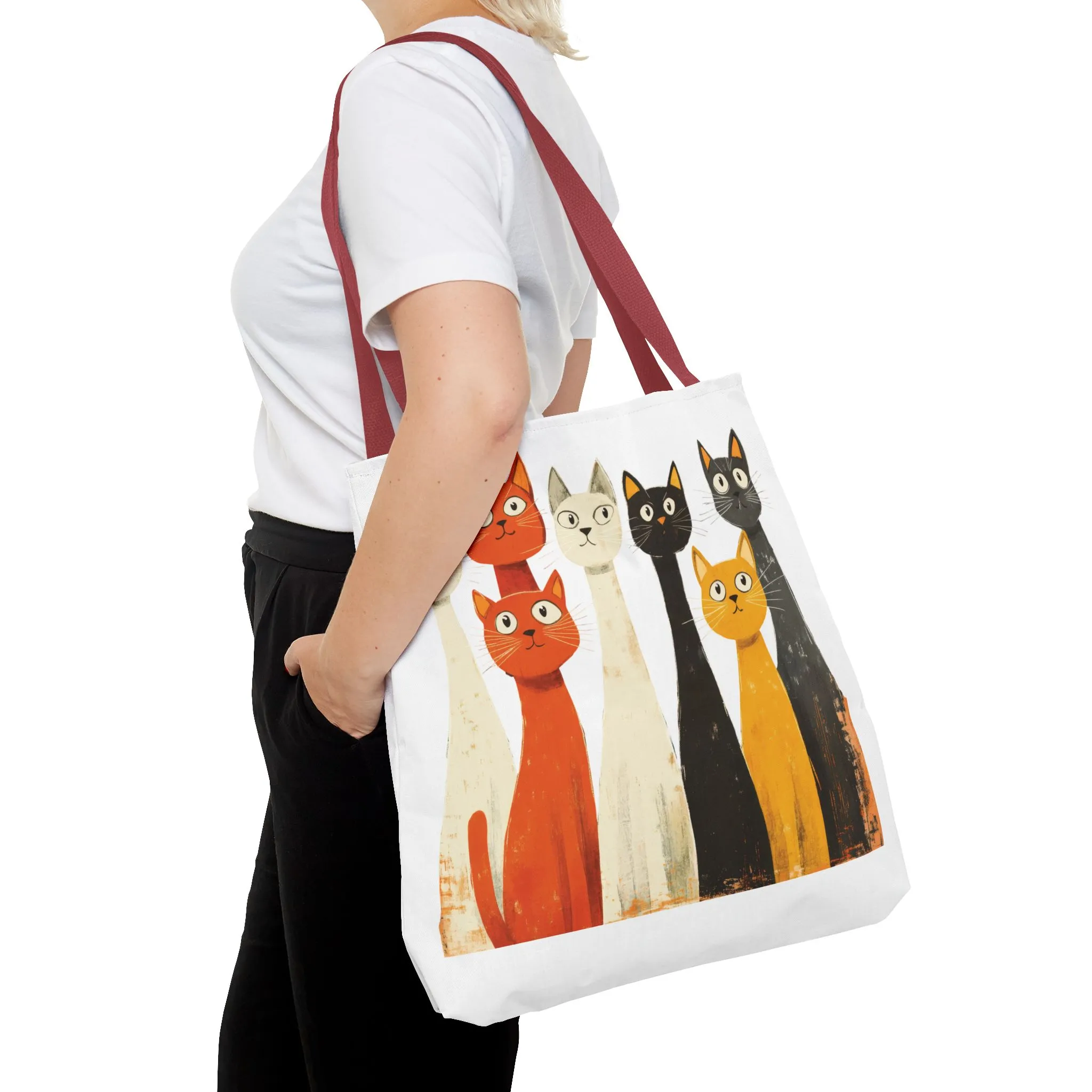Playful Cat Design Tote Bag – Perfect for Animal Lovers - Image 24
