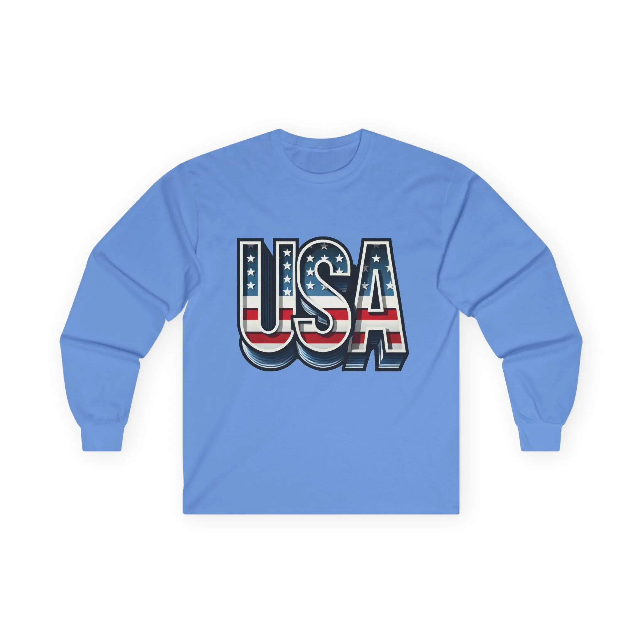 USA Graphic Long Sleeve Tee, Patriotic Shirt, Unisex Casual Wear, Independence Day Gift, Vintage Americana Apparel - Image 13