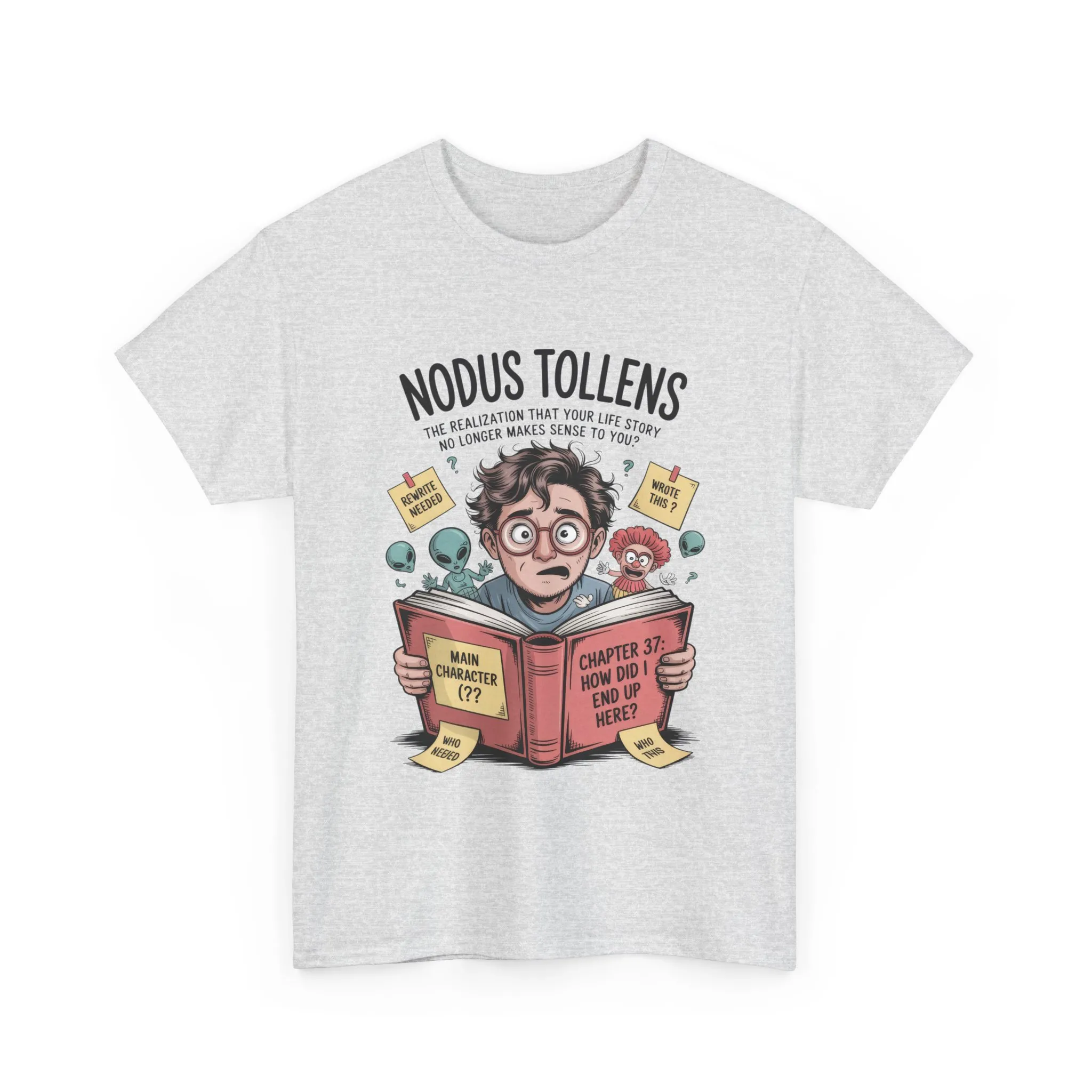 Nodus Tollens Men's T-Shirt, Men's Heavy Cotton Shirt, Latin Words, Moods & Modes, Self-Awareness, Quirky Humor Shirt - Image 27