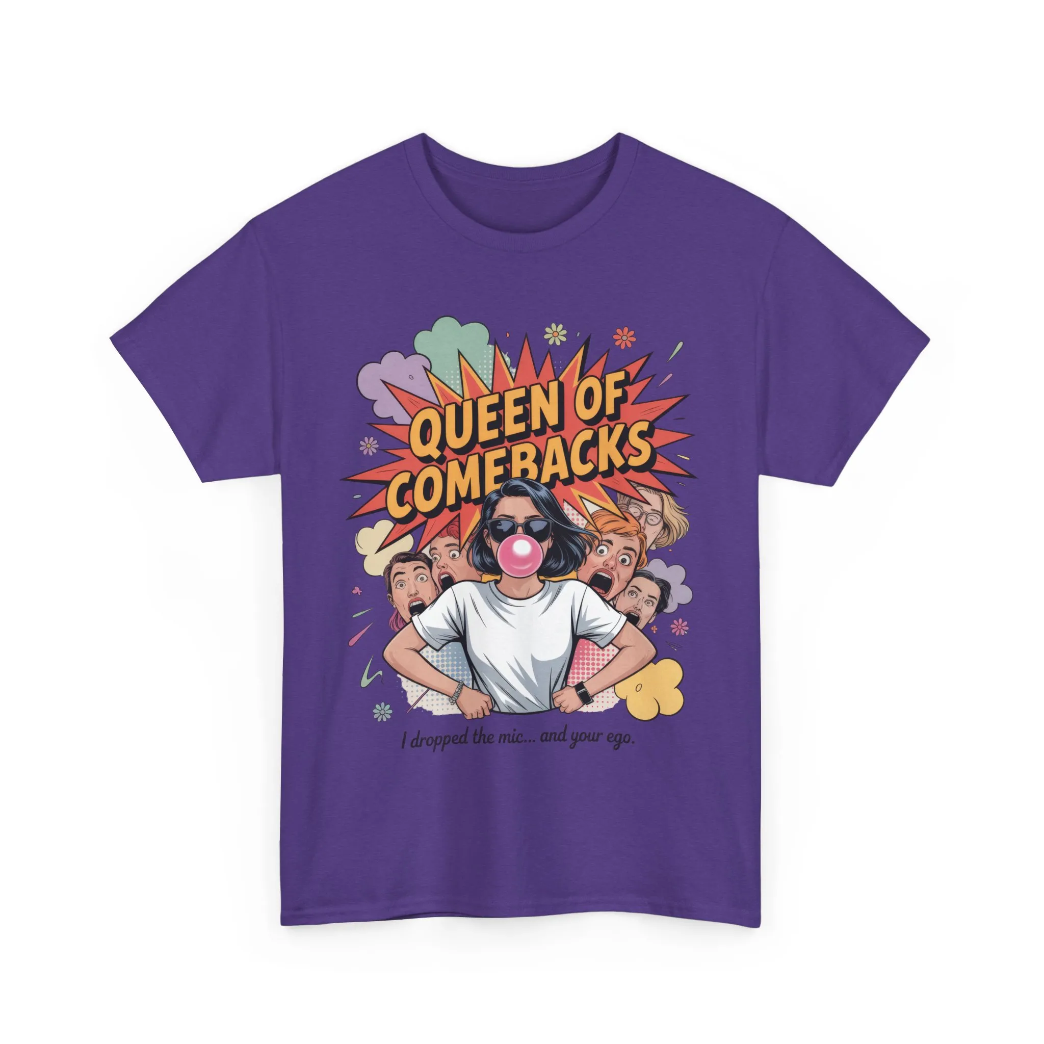 Funny Women's T-Shirt, Queen of Comebacks Tee, Funny Graphic T-Shirt, Heavy Cotton Shirt, Gift for Her, Casual Wear, Comedy Apparel - Image 24