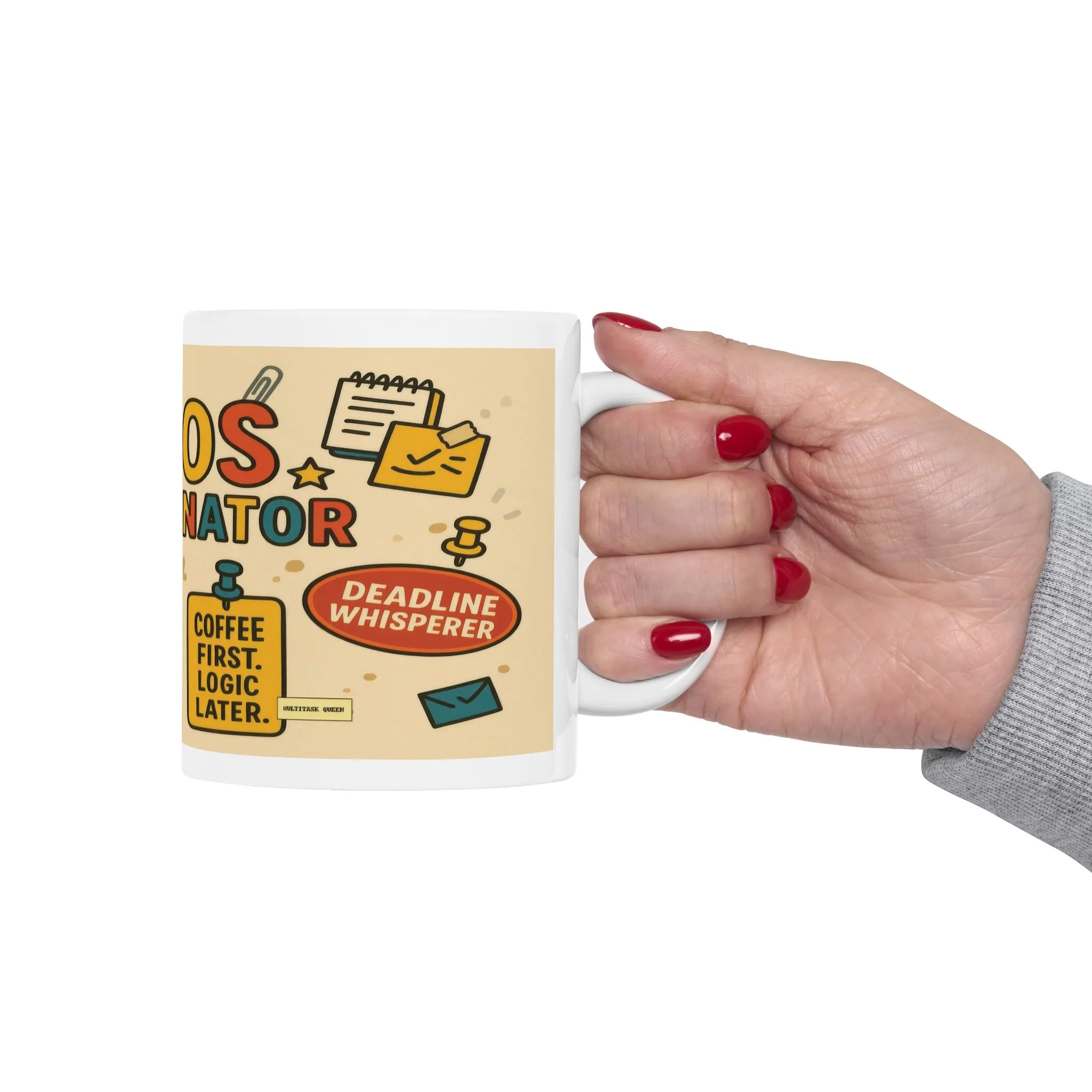 Chaos Coordinator Mug, Funny Coffee Cup for Office Workers, Perfectionists & Multitaskers, Office Humor, Coffee Lovers, Gift for Managers - Image 8