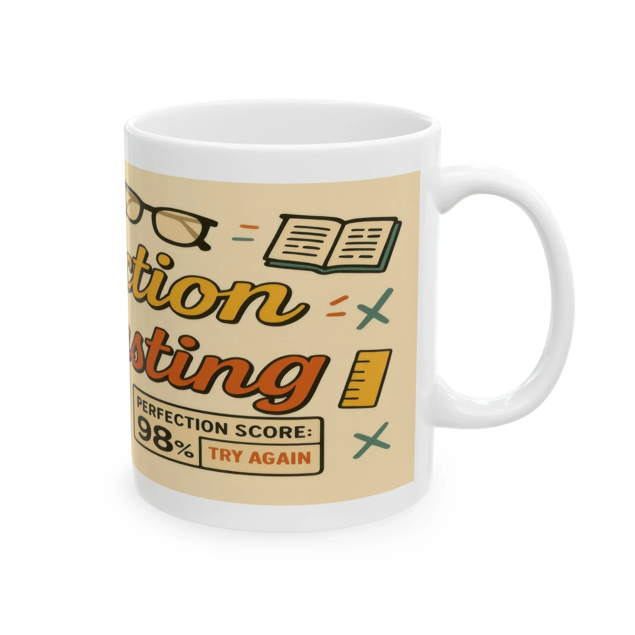 Perfection is Exhausting Mug, Funny Coffee Cup, Ideal Gift for Students, Stress Relief, Home Office, Gifts for Graduates - Image 5