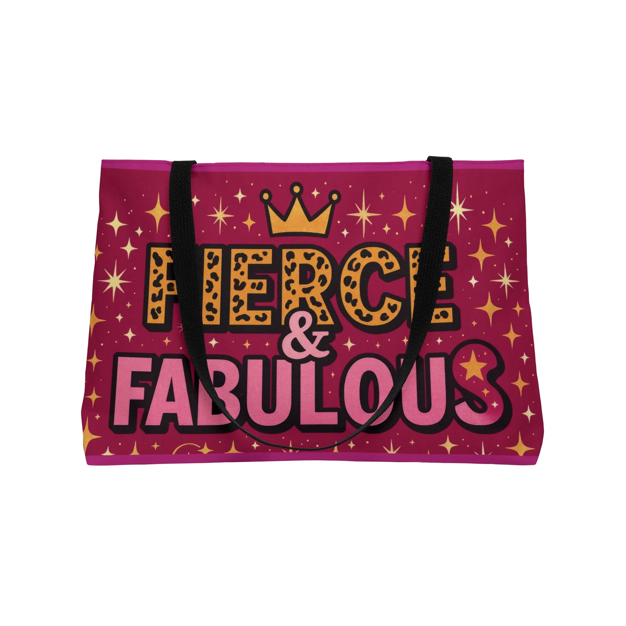 Chic Weekender Tote Bag - Fierce & Fabulous Design, Beach Bag, Travel Tote, Shopping Bag, Gift for Her, Stylish Handbag - Image 4