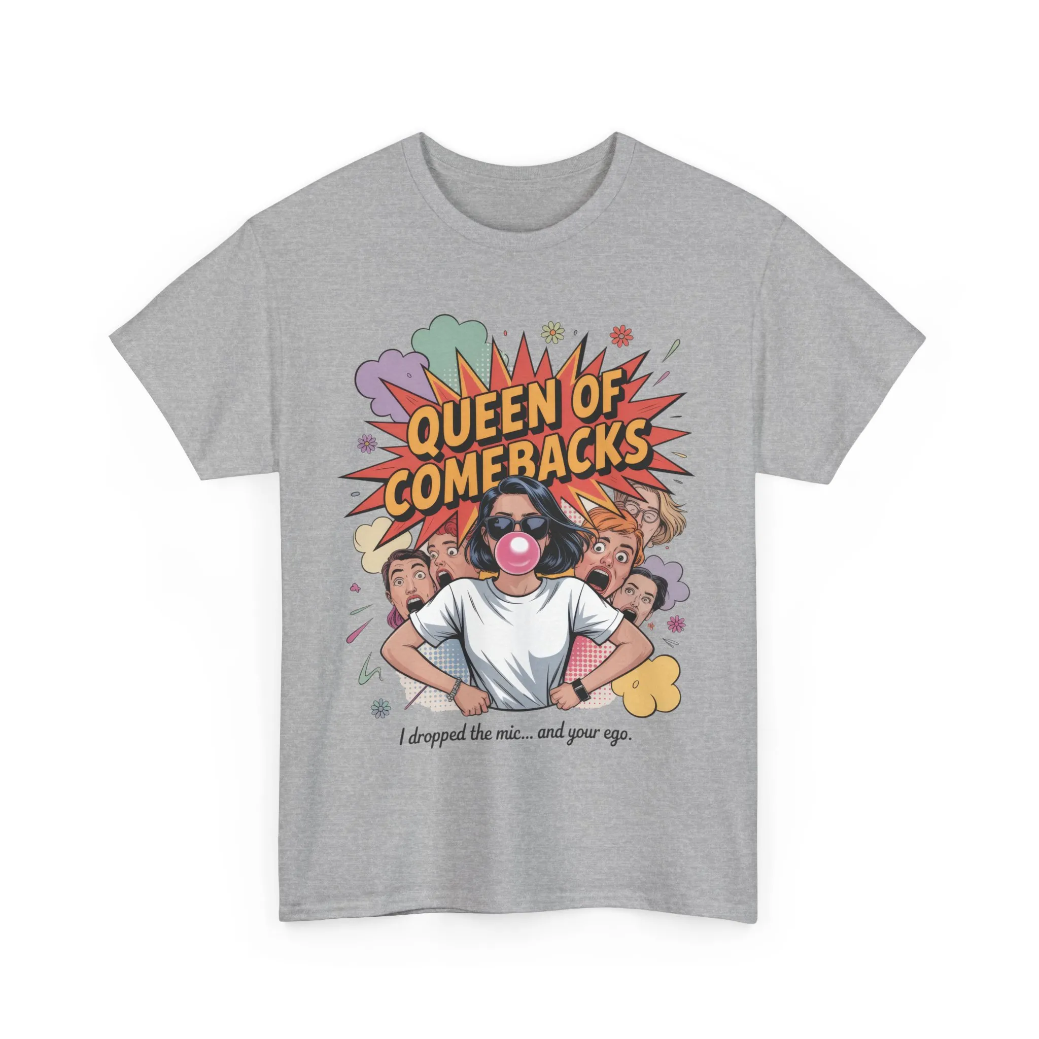 Funny Women's T-Shirt, Queen of Comebacks Tee, Funny Graphic T-Shirt, Heavy Cotton Shirt, Gift for Her, Casual Wear, Comedy Apparel - Image 6
