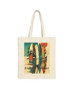 Endless Summer Surf Tote Bag, Beach Bag, Eco-Friendly Shopping Tote, Summer Accessories, Gift for Surfers, Casual Everyday Bag