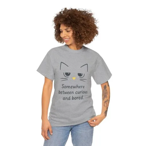 Funny Cat Quote Unisex Tee, Comfortable Casual Shirt, Gift for Cat Lovers, Everyday Wear, Unique Humor Tee, Relaxed Fit Cotton - Image 11