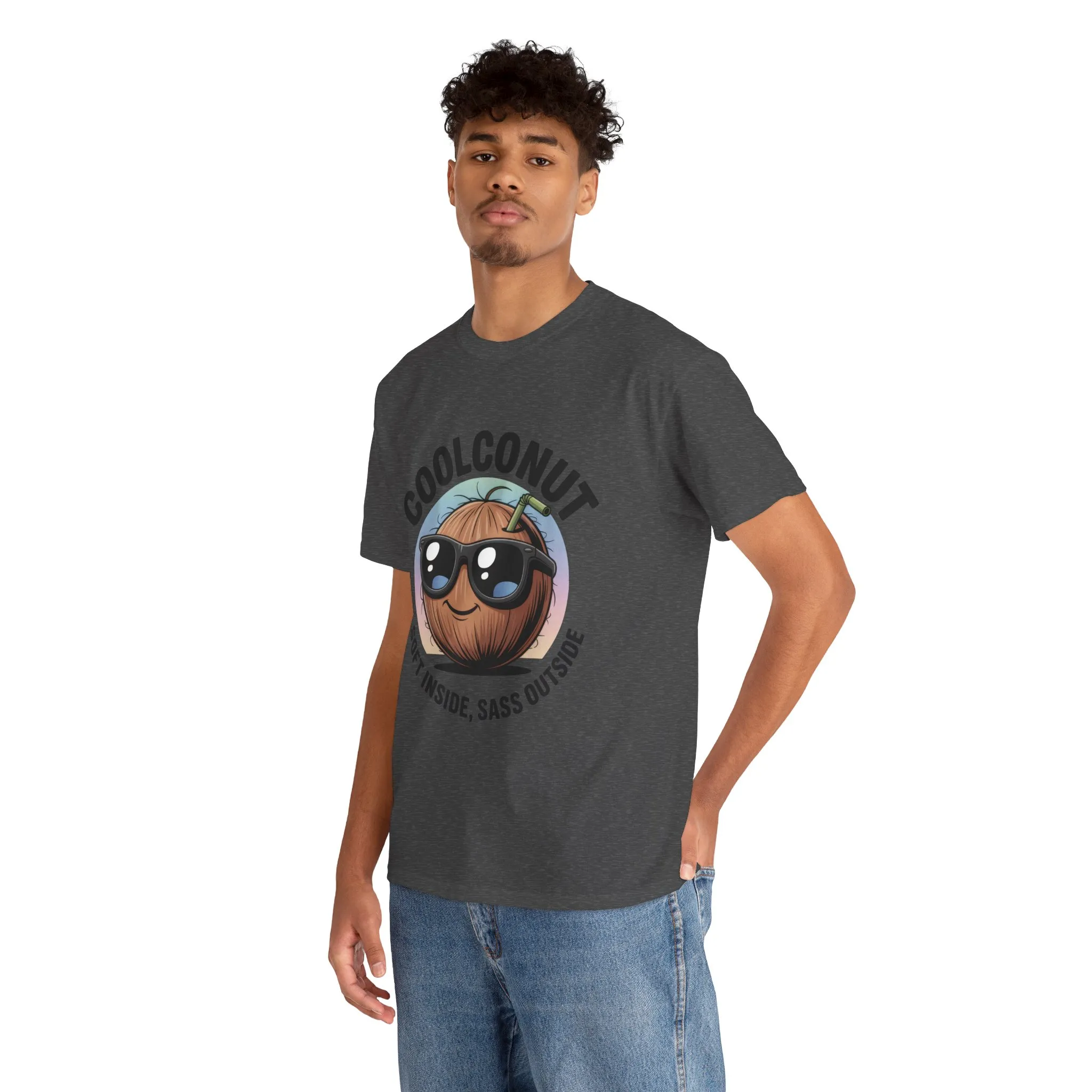 Coolconut Graphic Men's Tee, Soft Inside Sass Outside, Men's T-Shirt for Beach Lovers, Men's Fun Gift, Summer Vibes, Humor Apparel - Image 26