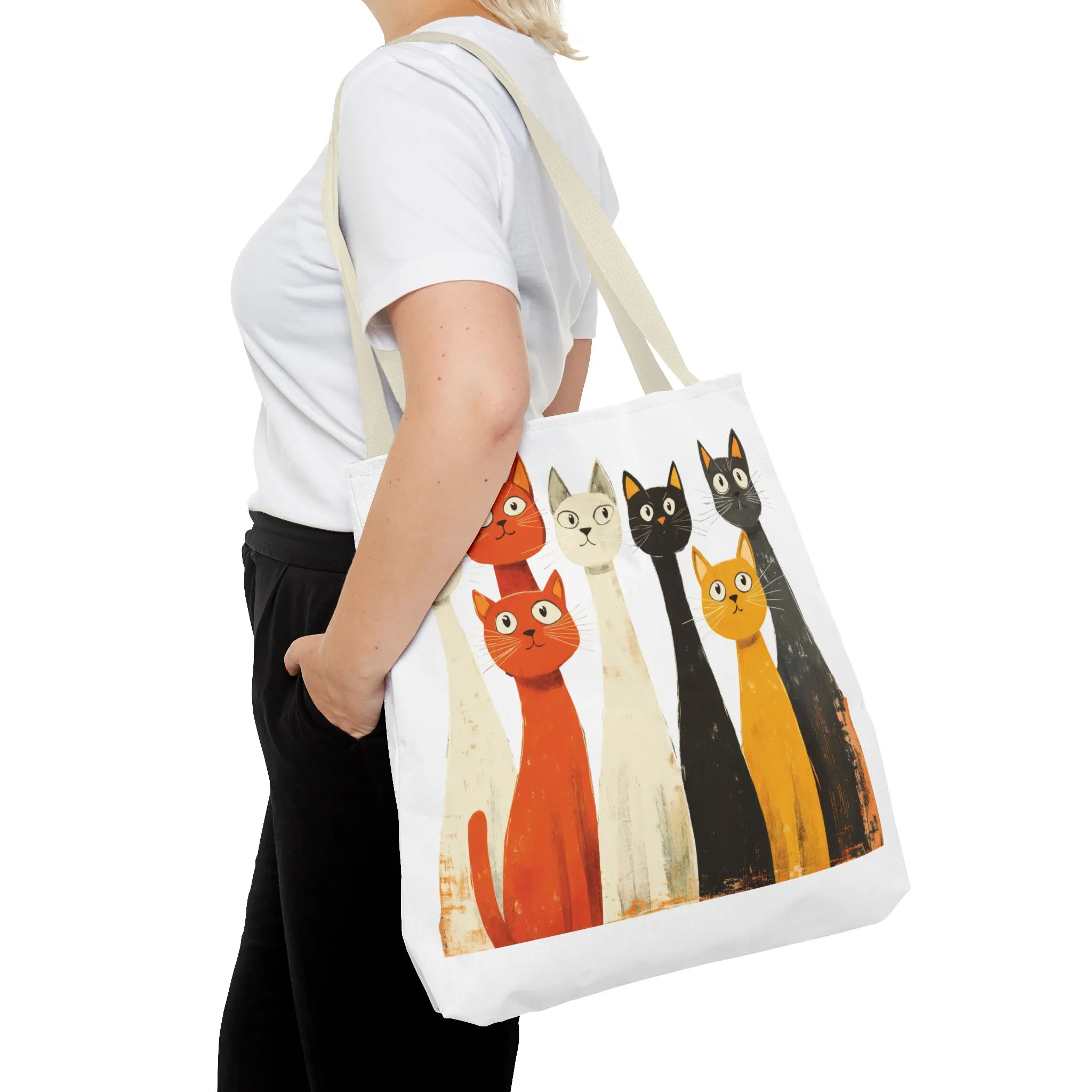 Playful Cat Design Tote Bag – Perfect for Animal Lovers - Image 48