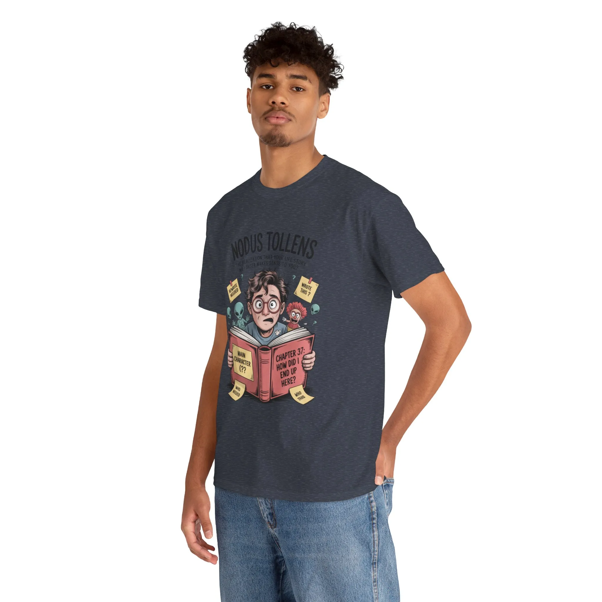 Nodus Tollens Men's T-Shirt, Men's Heavy Cotton Shirt, Latin Words, Moods & Modes, Self-Awareness, Quirky Humor Shirt - Image 23