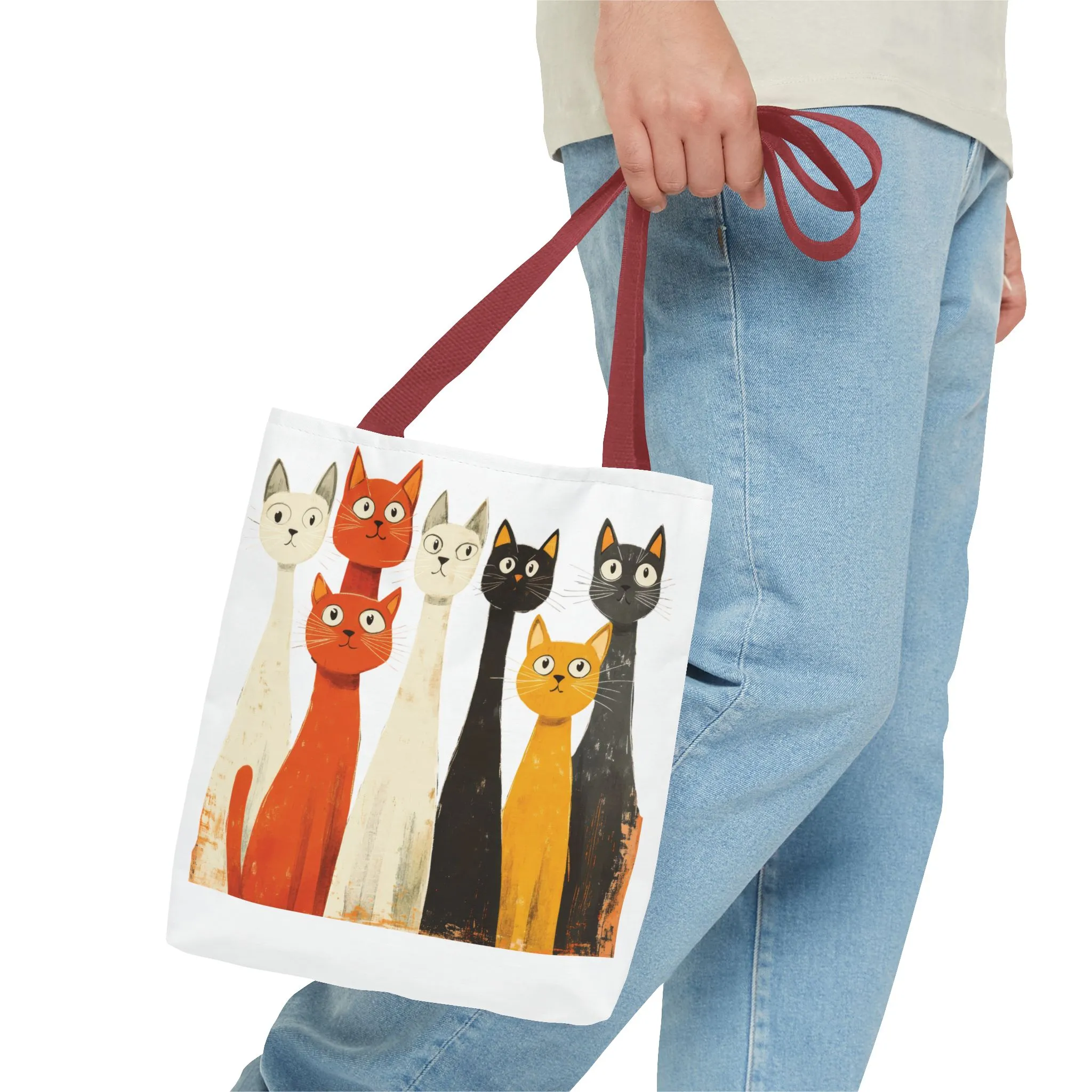 Playful Cat Design Tote Bag – Perfect for Animal Lovers - Image 15