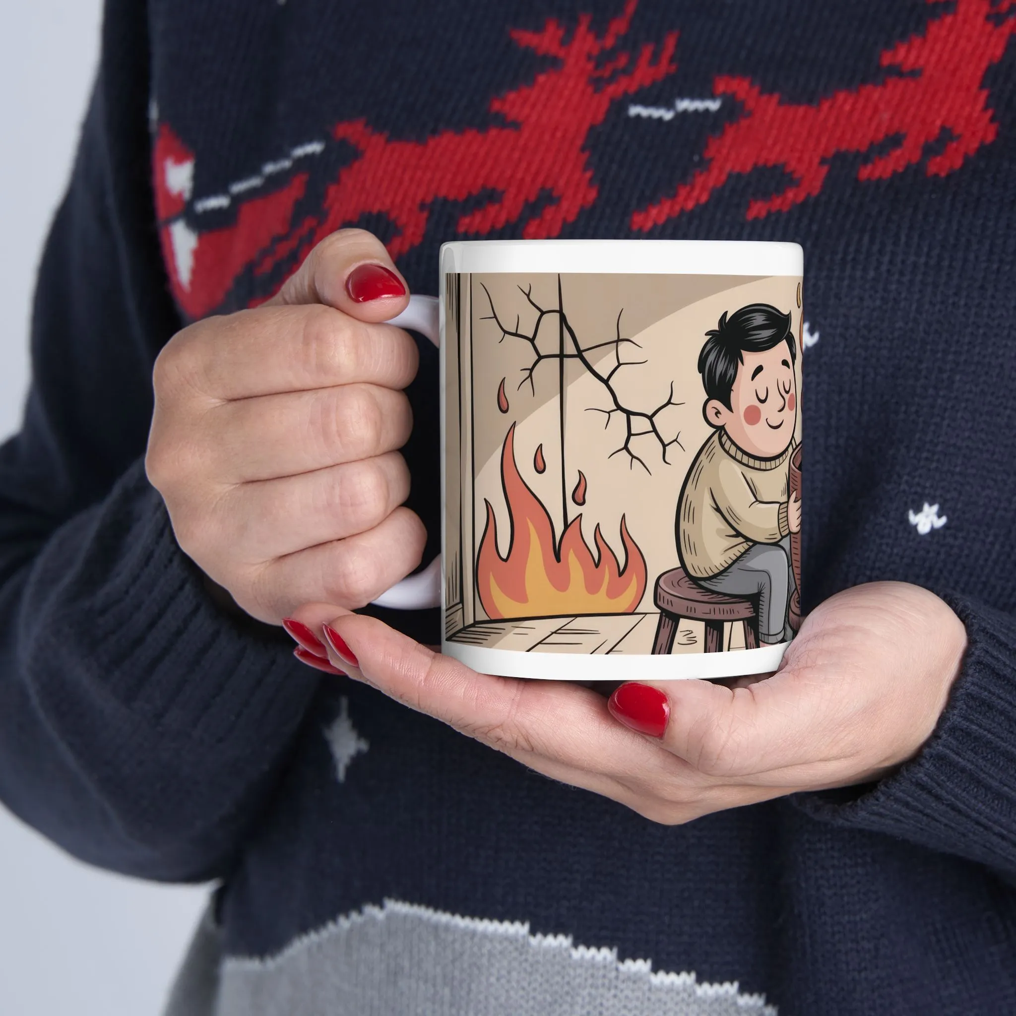 Funny Sarcastic Coffee Mug, Its a Beautiful Day Somewhere, Dark Humor Cup, Chaos Comfort Mug, Ironic Gift for Overthinkers, Optimism Cup - Image 7