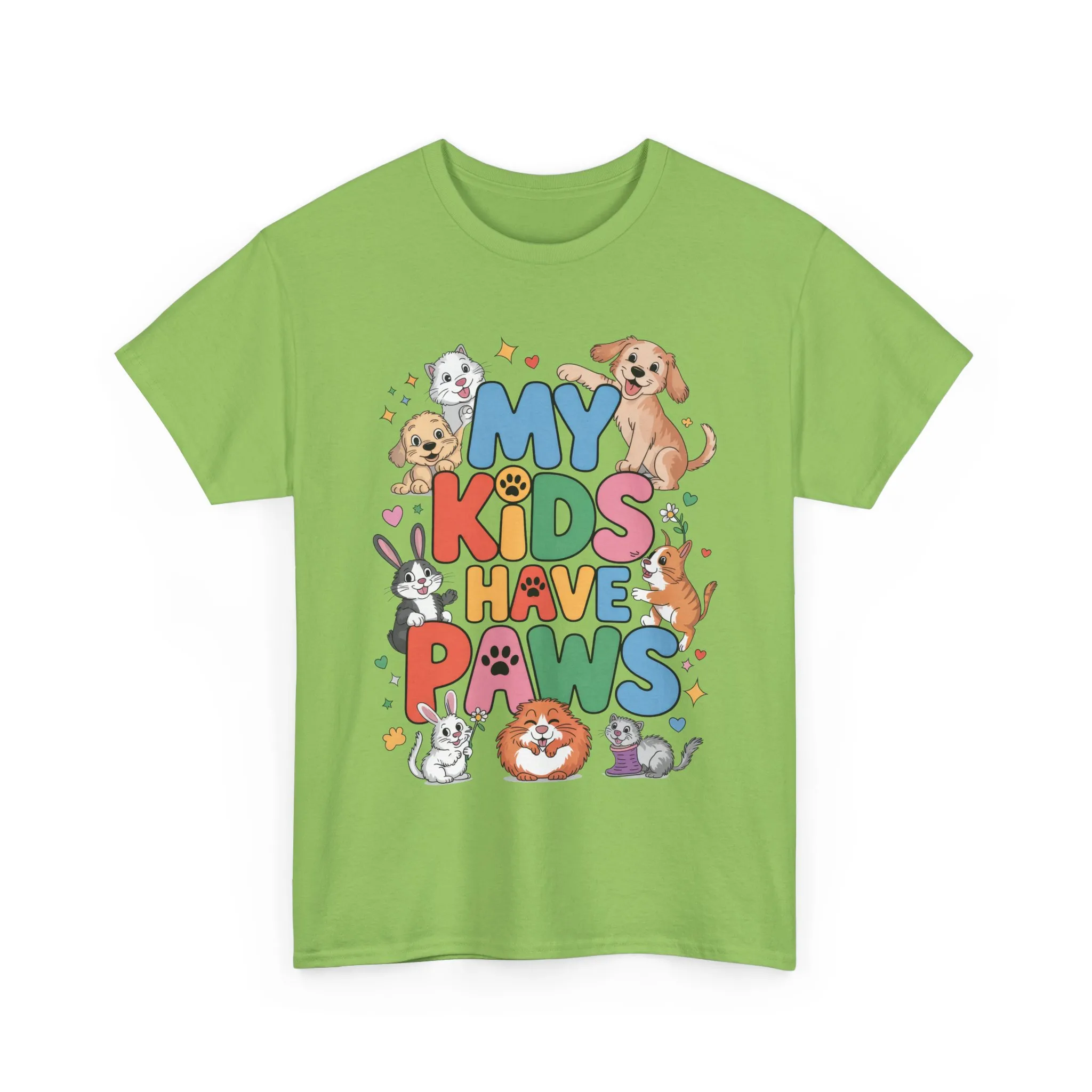 My Kids Have Paws Shirt, Cute Pet Mom Tee, Dog Cat Bunny Lover Gift, Funny Animal Parent T-Shirt, Gift for Pet Parents, Cute Pet T-Shirt - Image 17