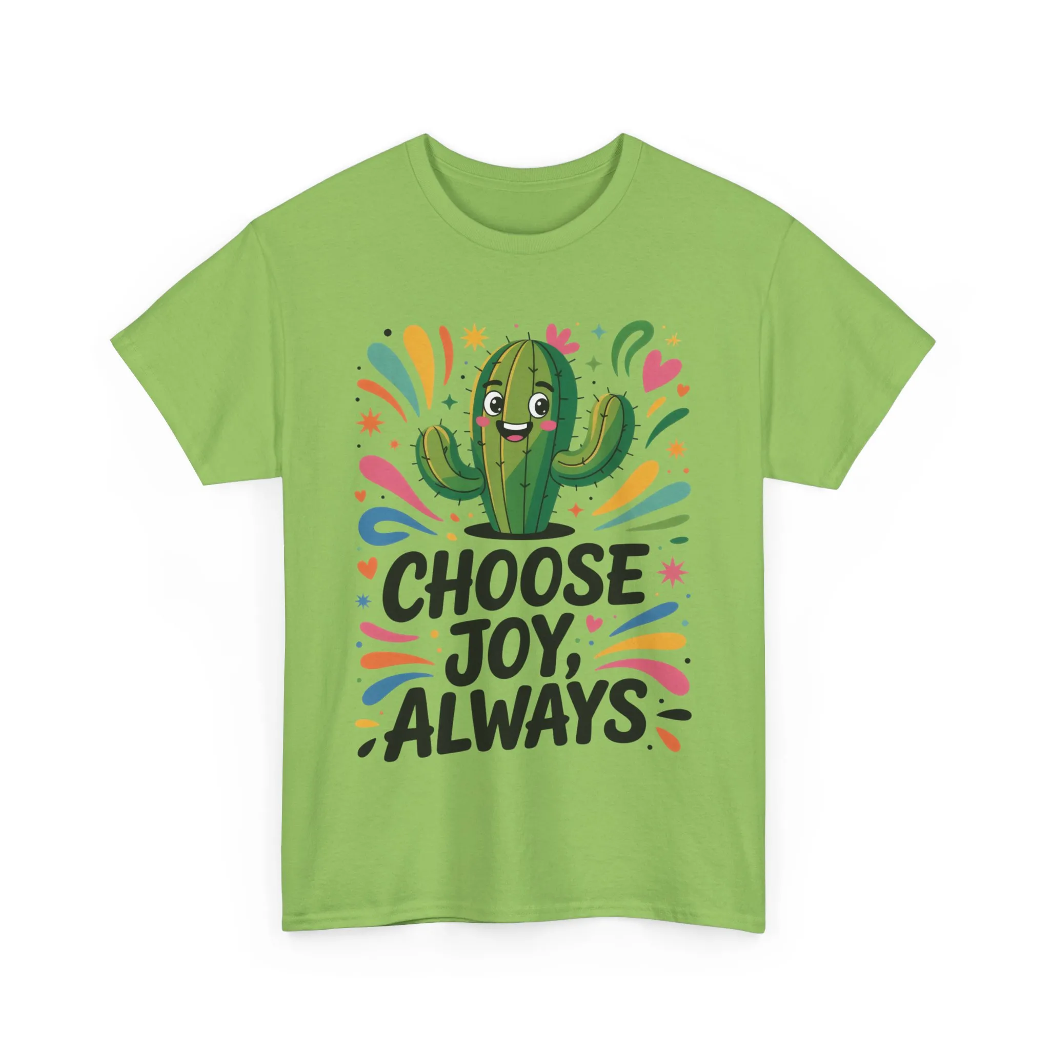 Choose Joy Always Cactus Women's Tee, Women's Casual T-Shirt, Happy Vibes Apparel, Positive Quote Shirt, Joyful Statement Tee - Image 15