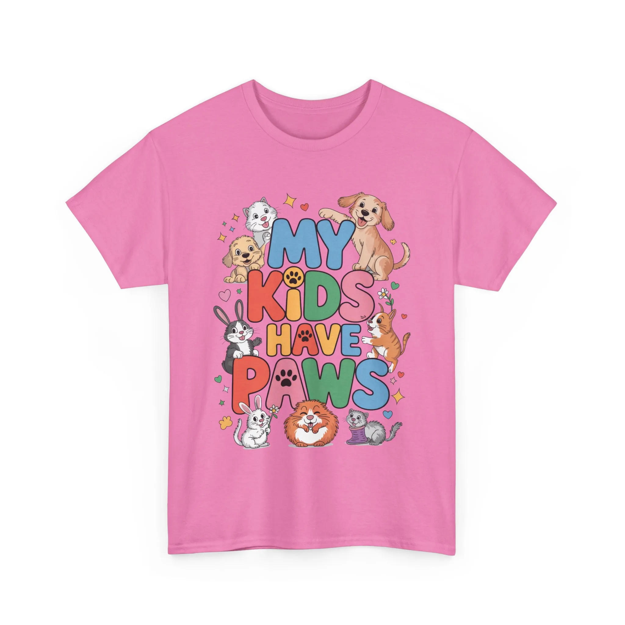 My Kids Have Paws Shirt, Cute Pet Mom Tee, Dog Cat Bunny Lover Gift, Funny Animal Parent T-Shirt, Gift for Pet Parents, Cute Pet T-Shirt - Image 16