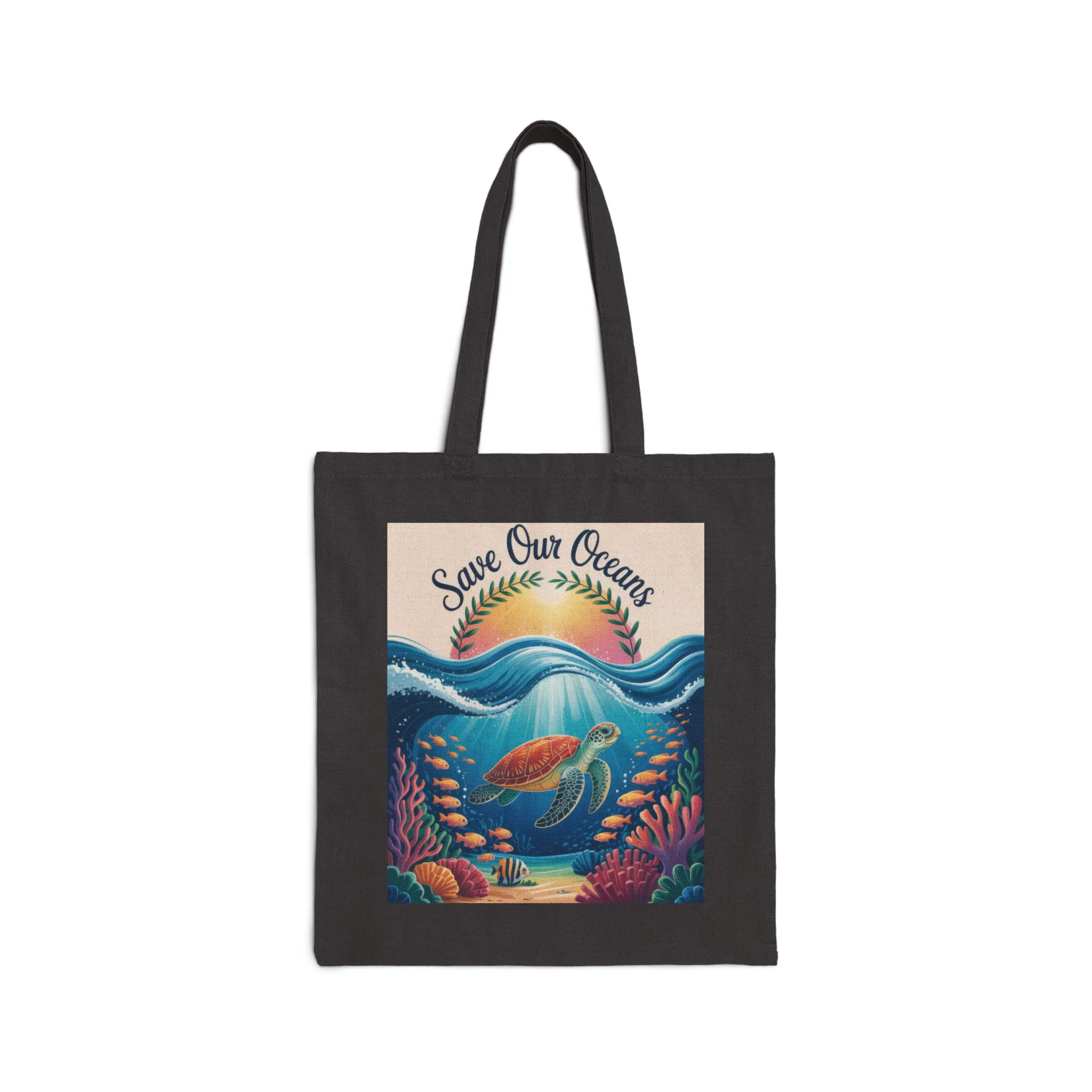 Eco-Friendly Ocean Conservation Tote Bag, Reusable Grocery Bag, Beach Bag, Gift for Ocean Lovers, Summer Accessories - Image 7